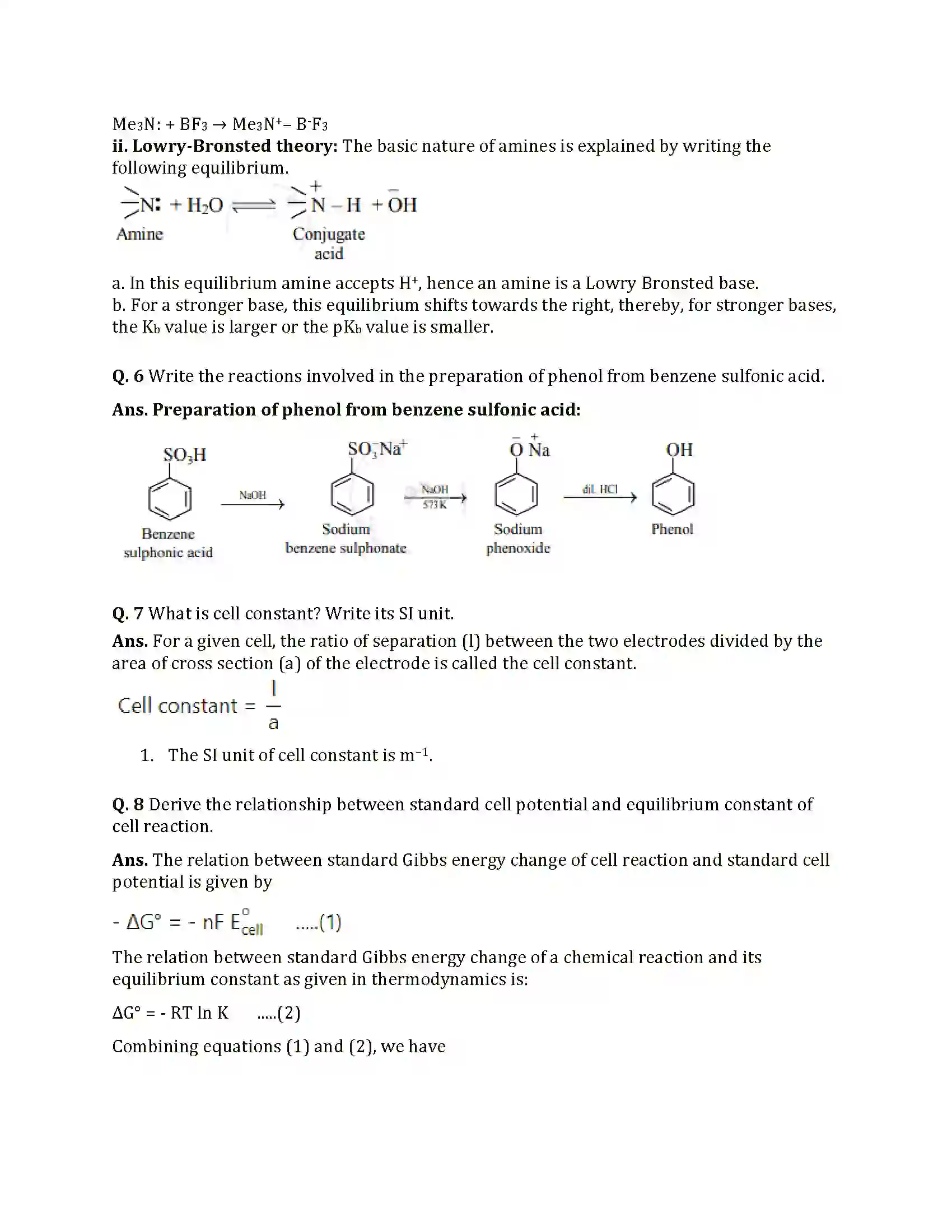 Maharashtra Board Class 12th 2025 Chemistry Set 1 Sample Paper 5