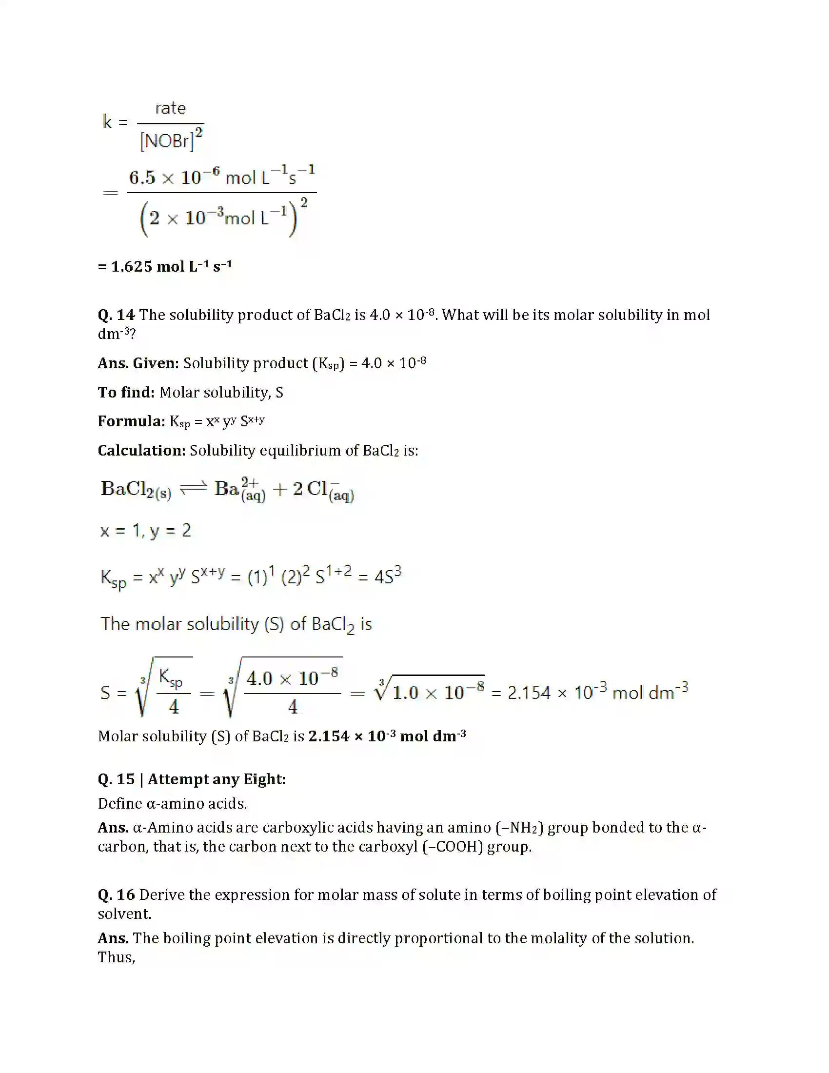 Maharashtra Board Class 12th 2025 Chemistry Set 1 Sample Paper 8