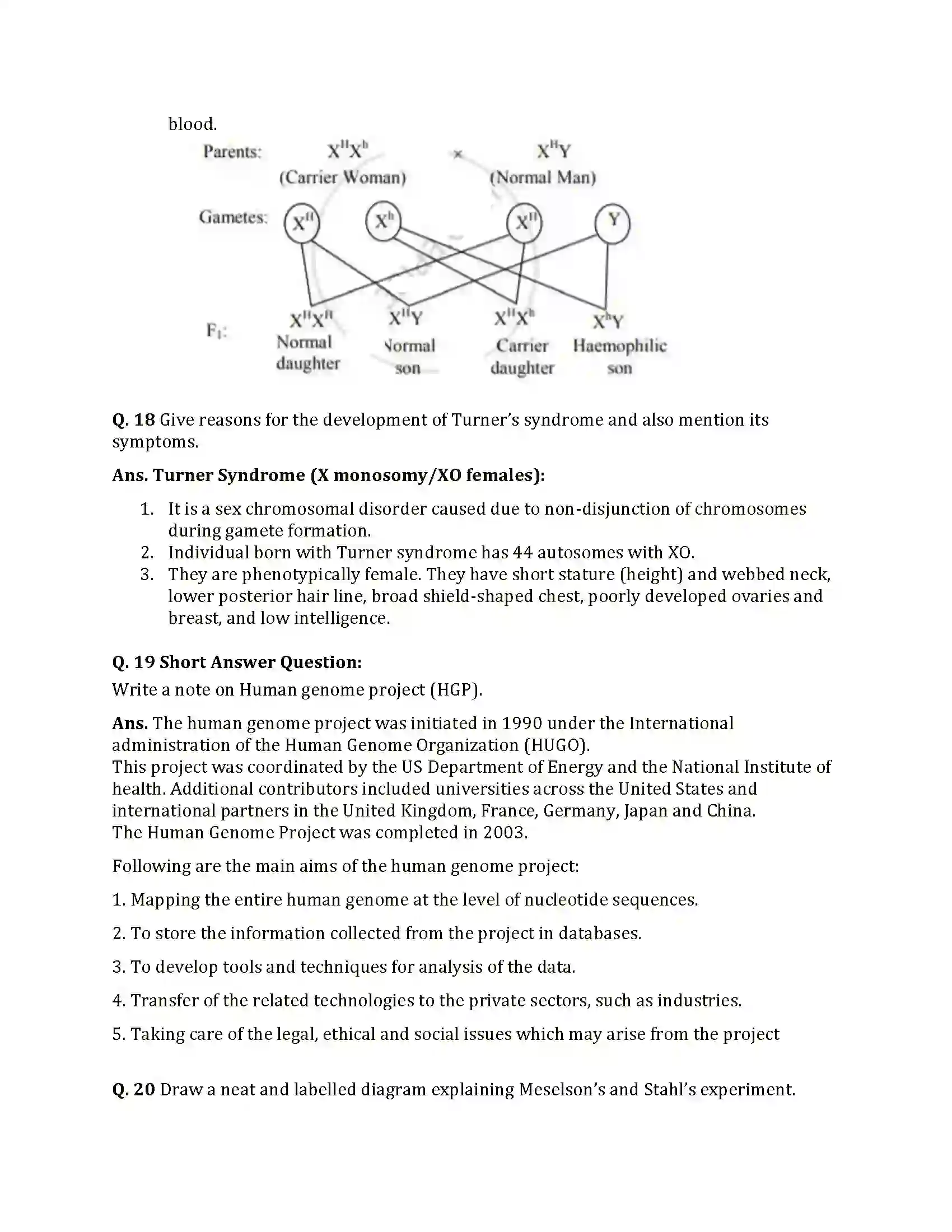 Maharashtra Board Class 12th 2025 Biology Set 1 Sample Paper 10