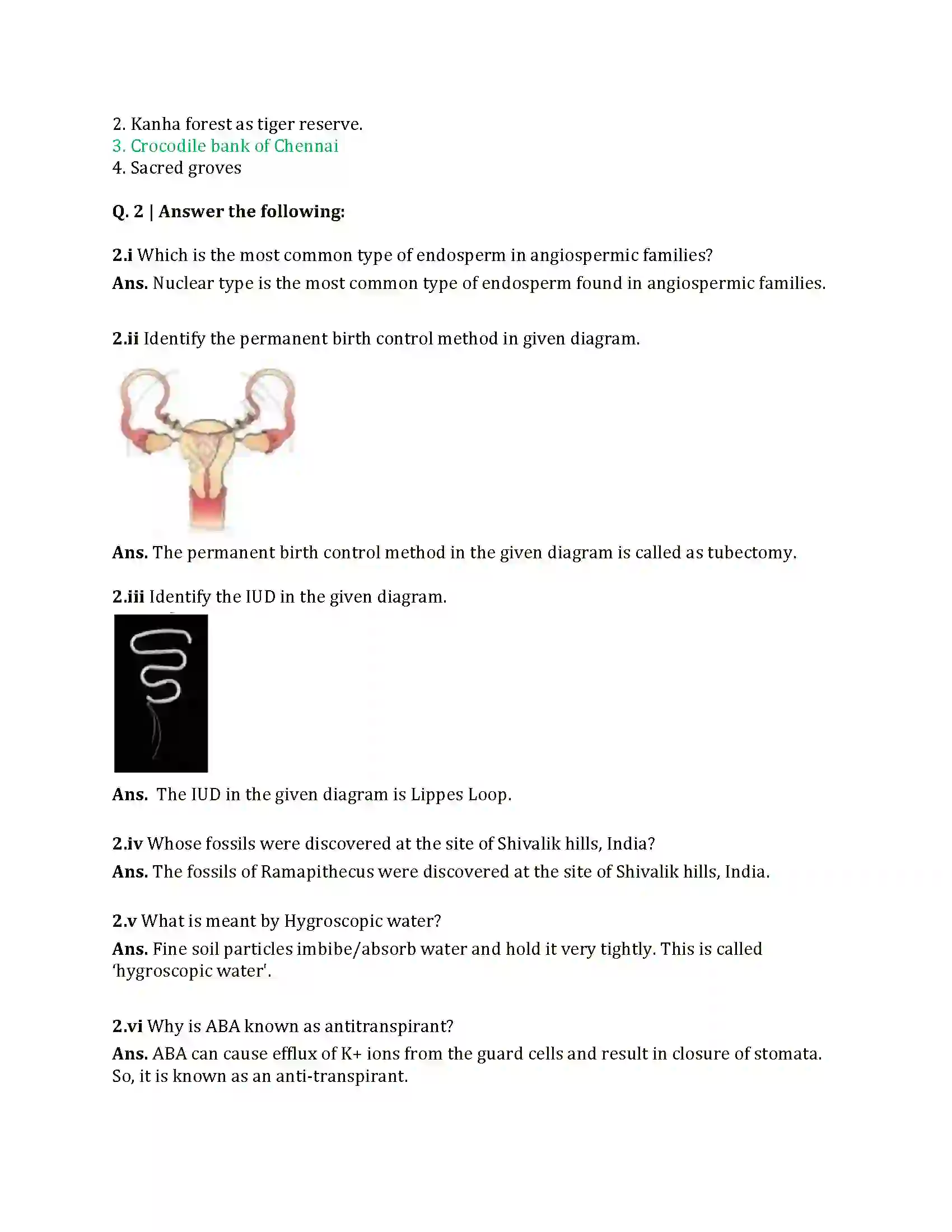 Maharashtra Board Class 12th 2025 Biology Set 1 Sample Paper 3