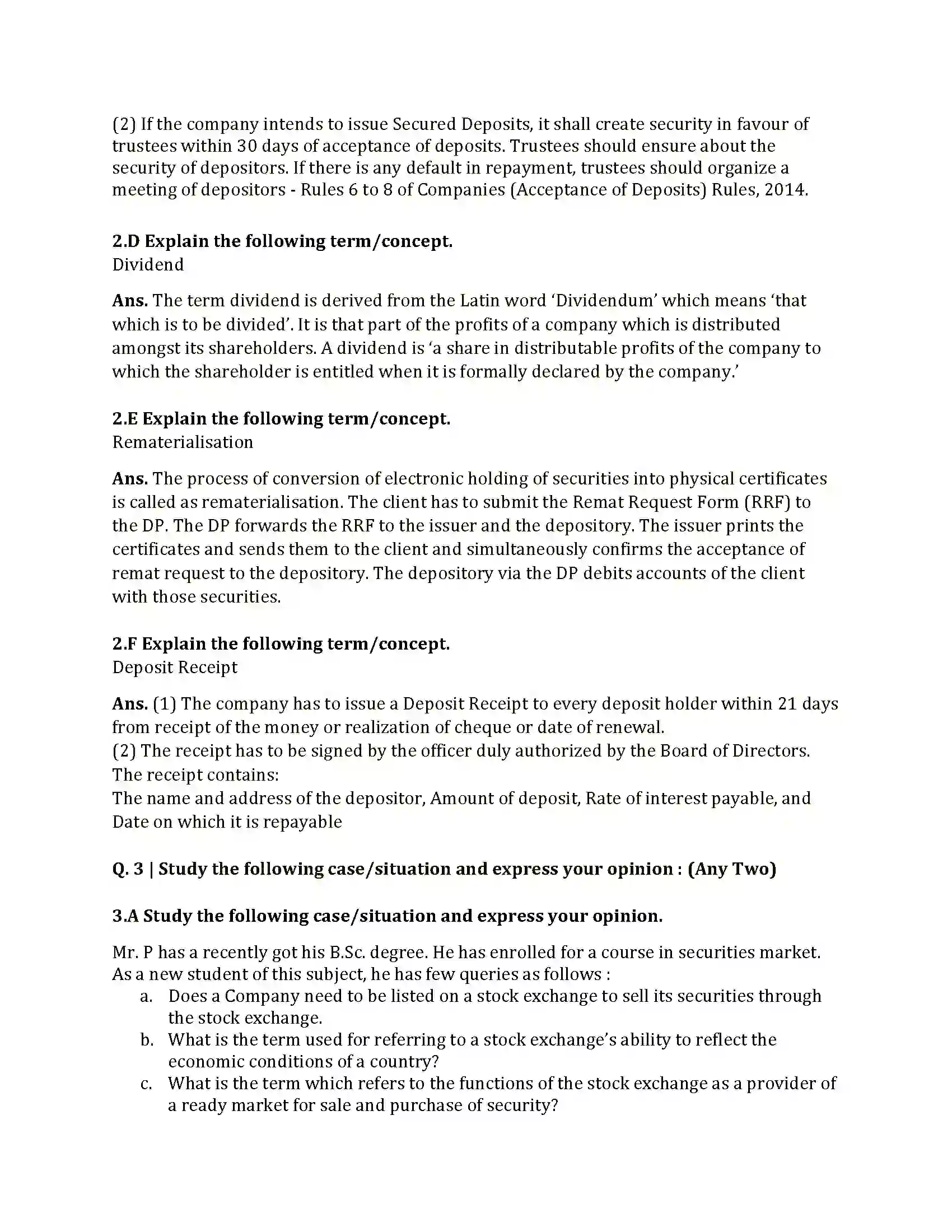 Maharashtra Board Class 12th 2025 Secretarial Practice Set 1 Sample Paper 5