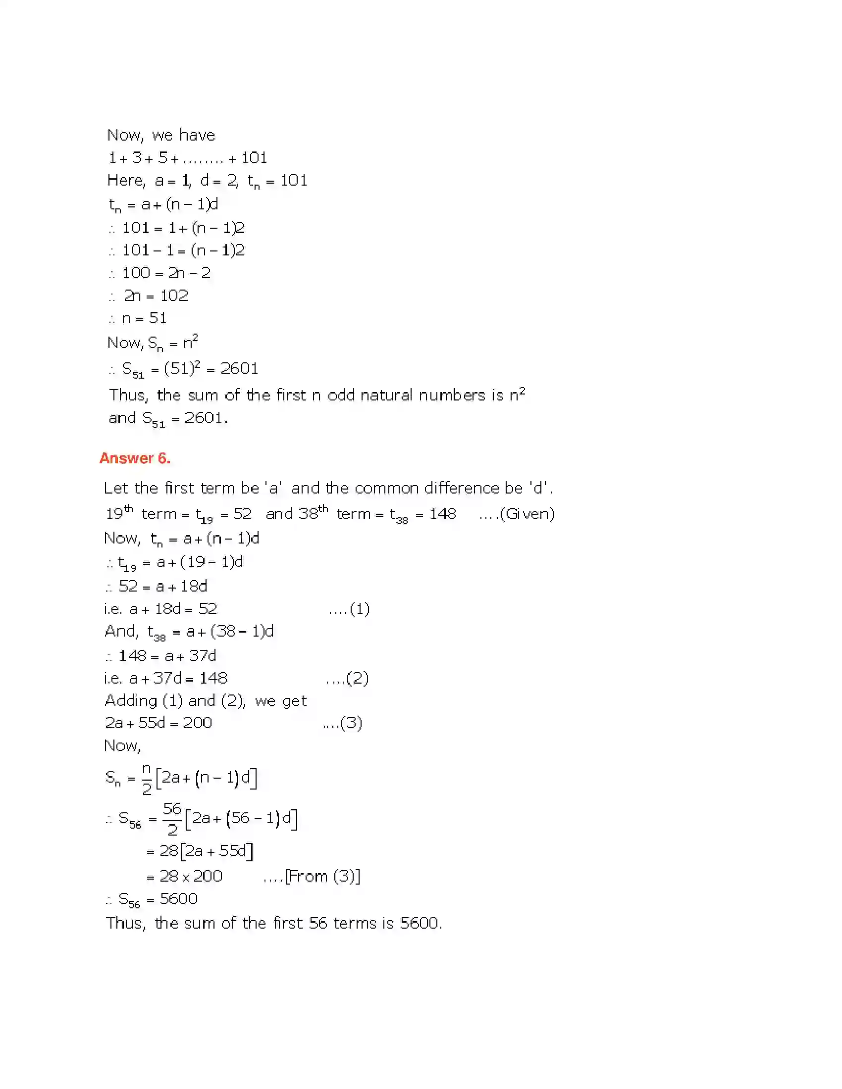 Maharashtra Board Class 10th Algebra - English Medium Arithmetic Progression Solution 21