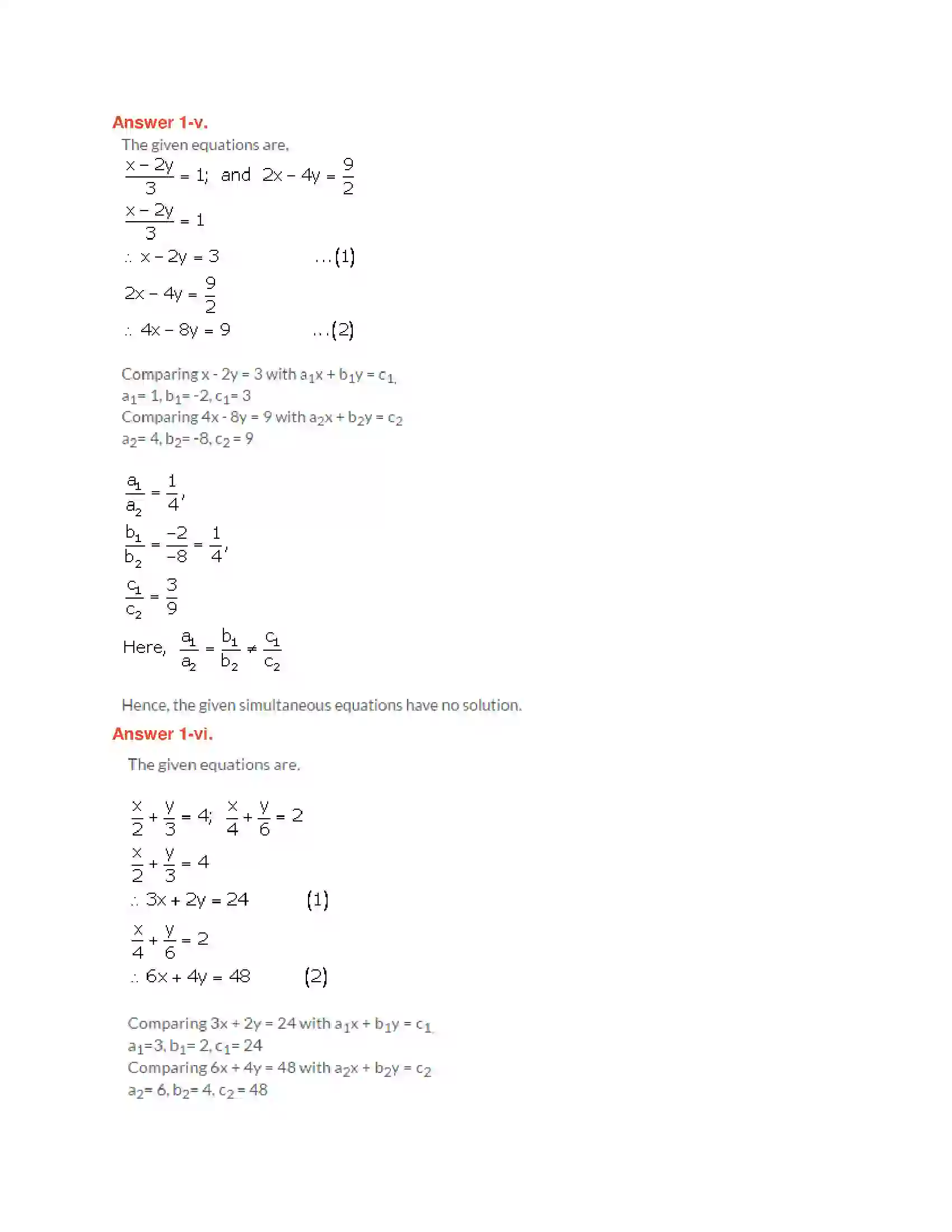 Maharashtra Board Class 10th Algebra - English Medium Linear Equations in Two Variables Solution 13