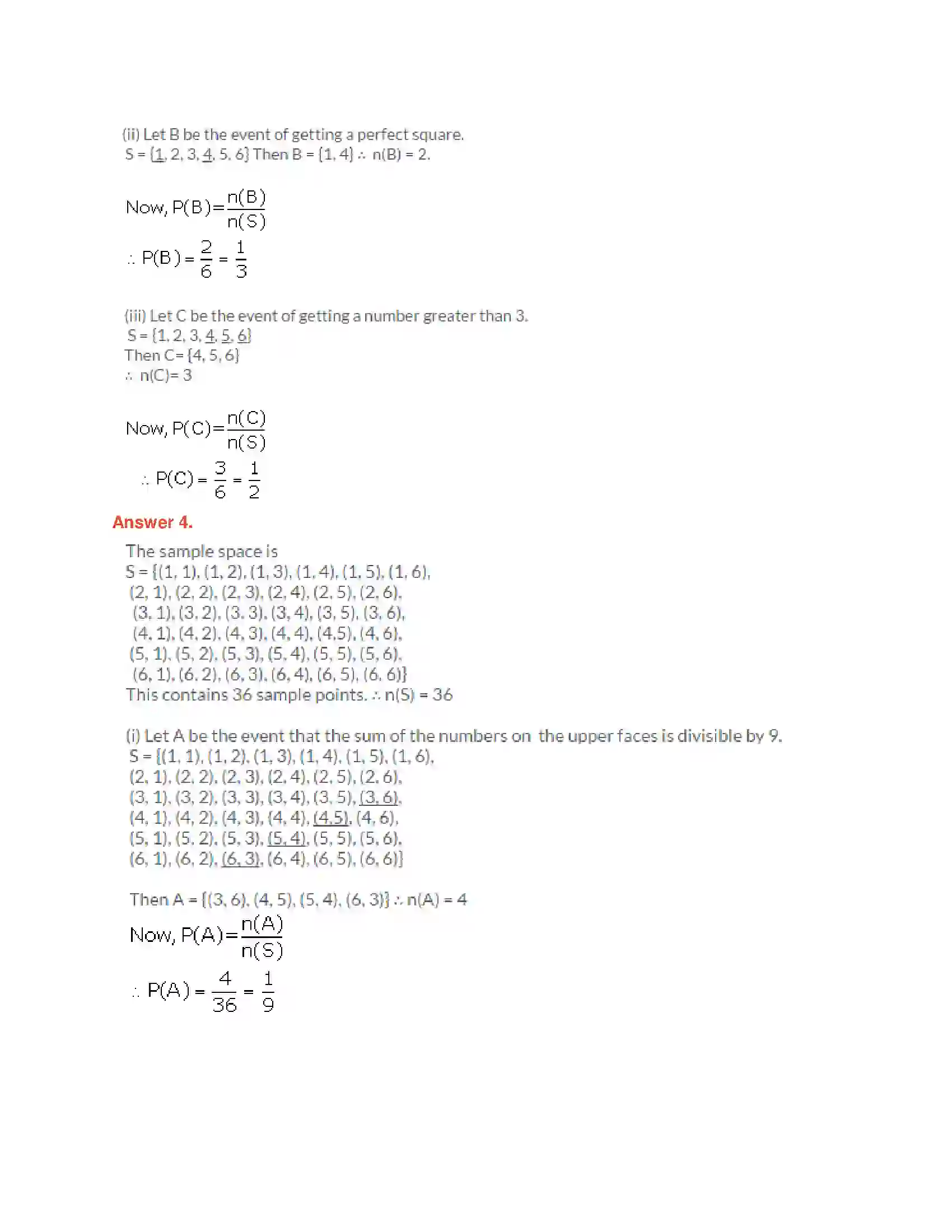 Maharashtra Board Class 10th Algebra - English Medium Probability Solution 10