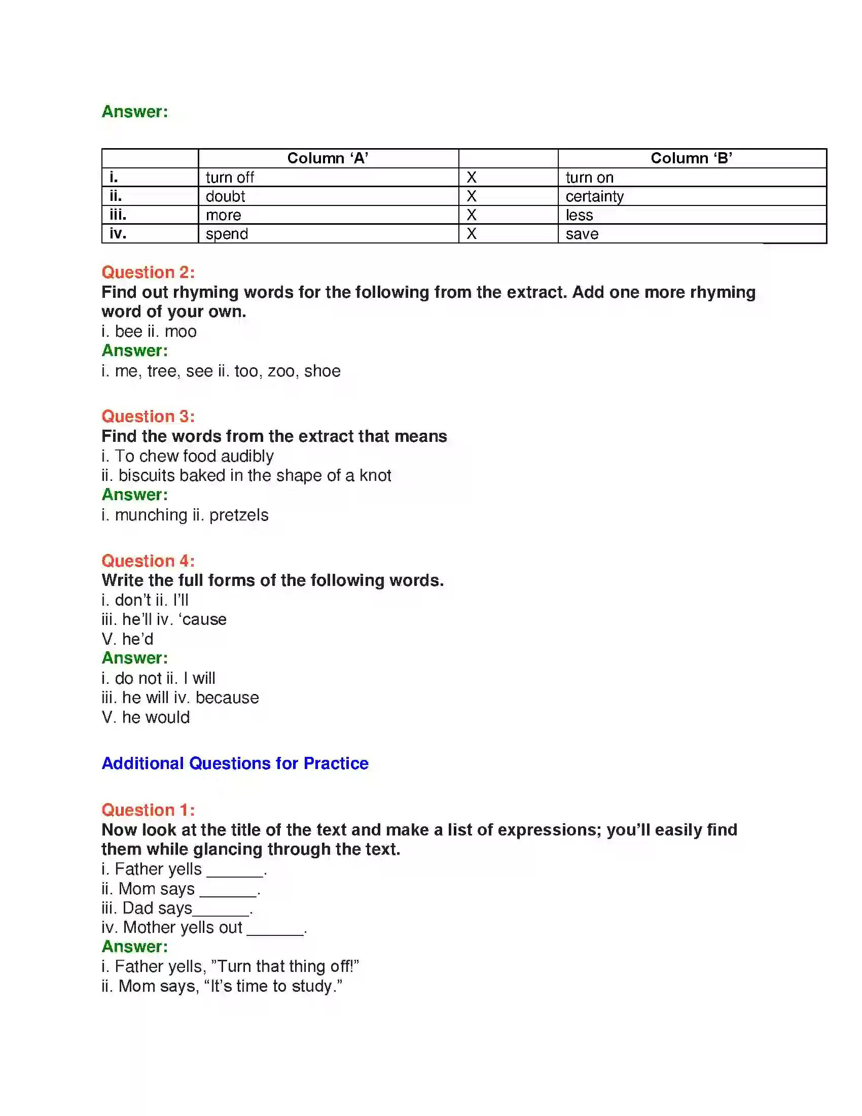 Maharashtra Board Class 10th English 1.1 Turn Off the T.V.! - Wit & Humour Solution 9