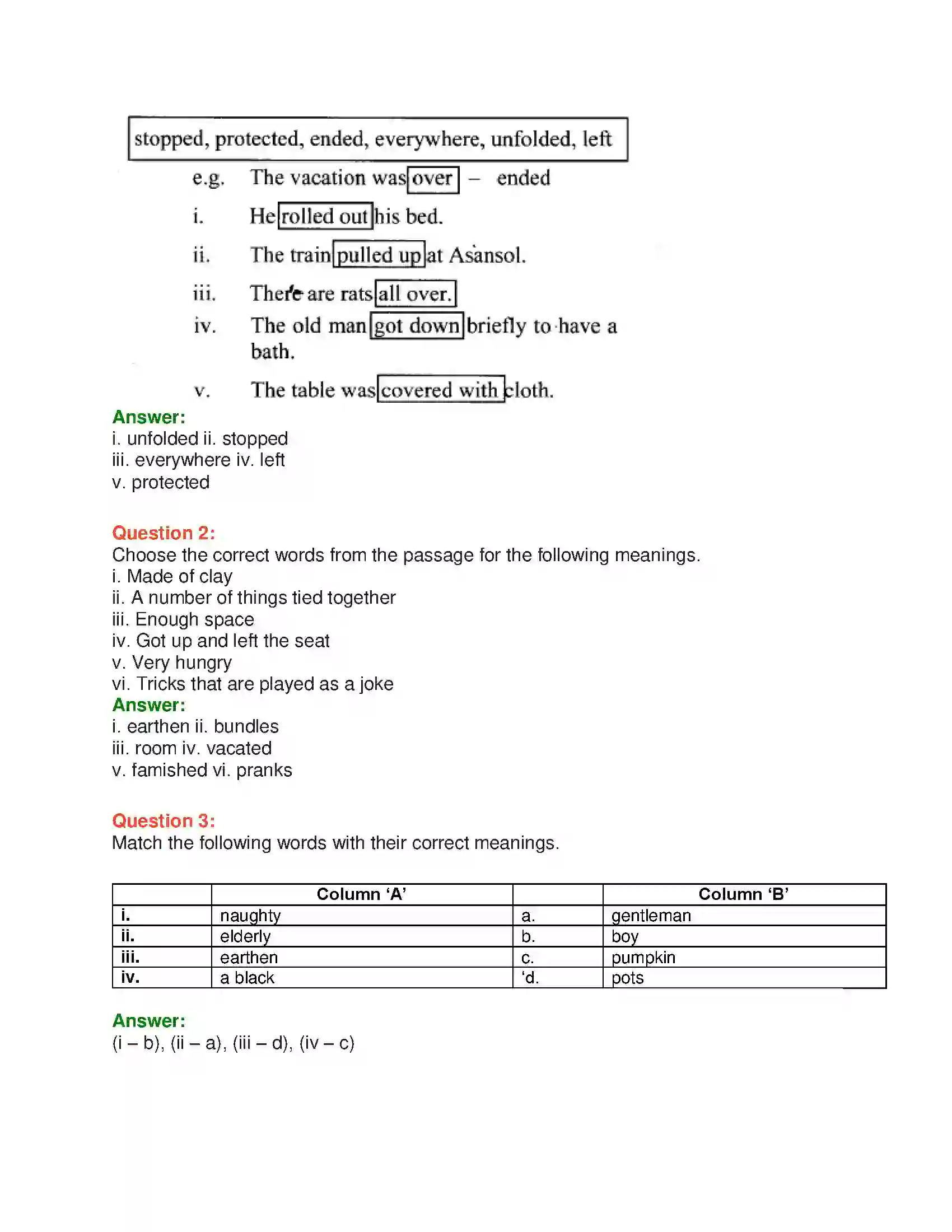 Maharashtra Board Class 10th English 1.2 The Rats’ Feast - Wit & Humour Solution 10