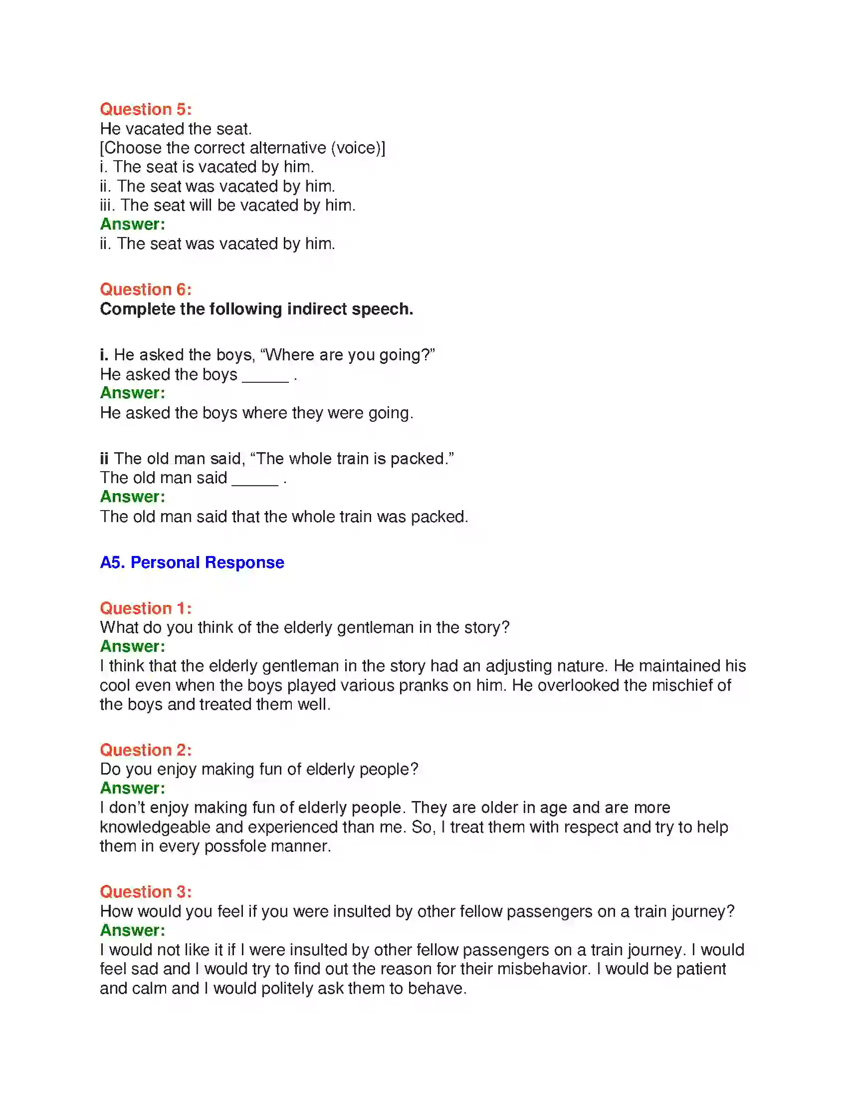 Maharashtra Board Class 10th English 1.2 The Rats’ Feast - Wit & Humour Solution 12
