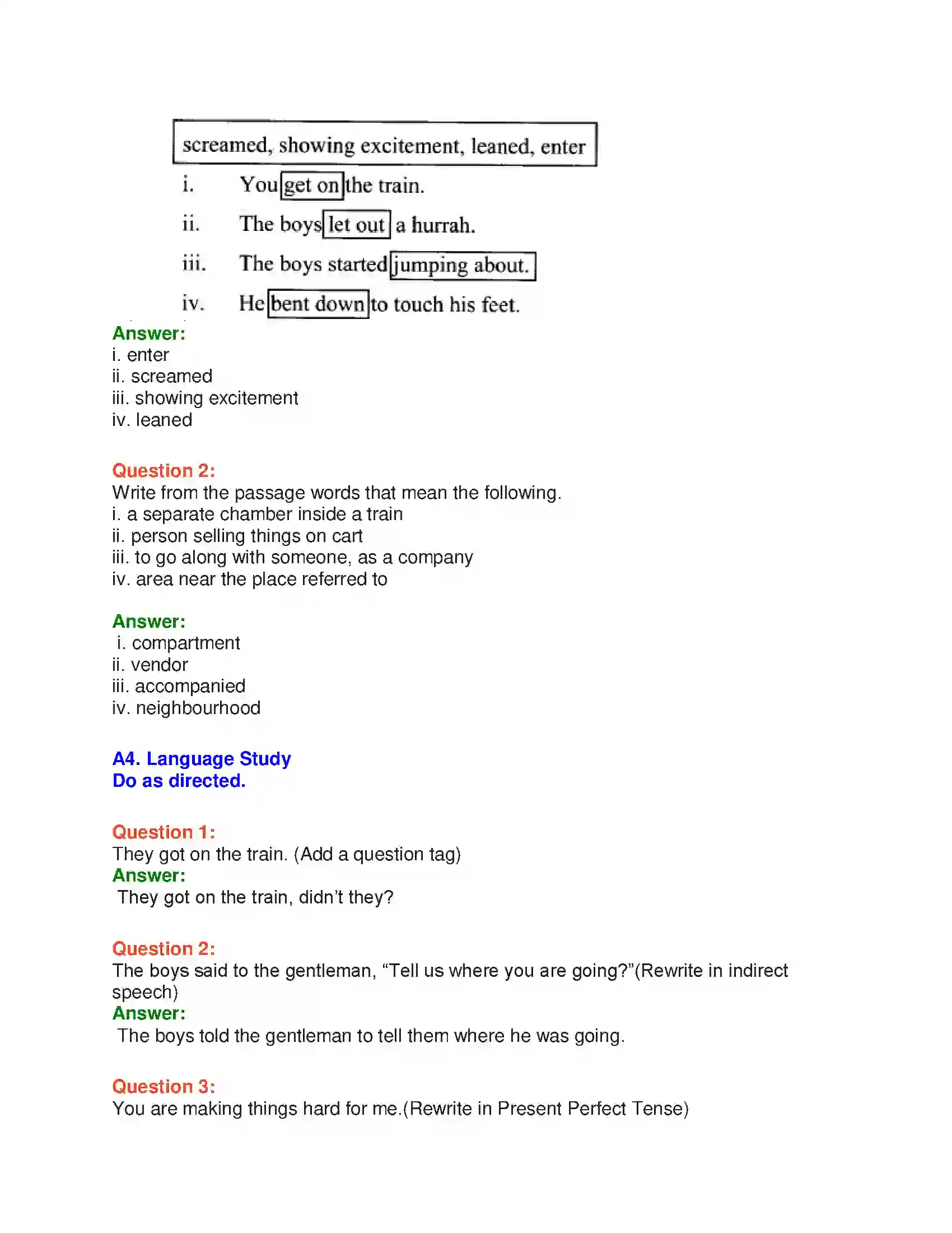 Maharashtra Board Class 10th English 1.2 The Rats’ Feast - Wit & Humour Solution 17