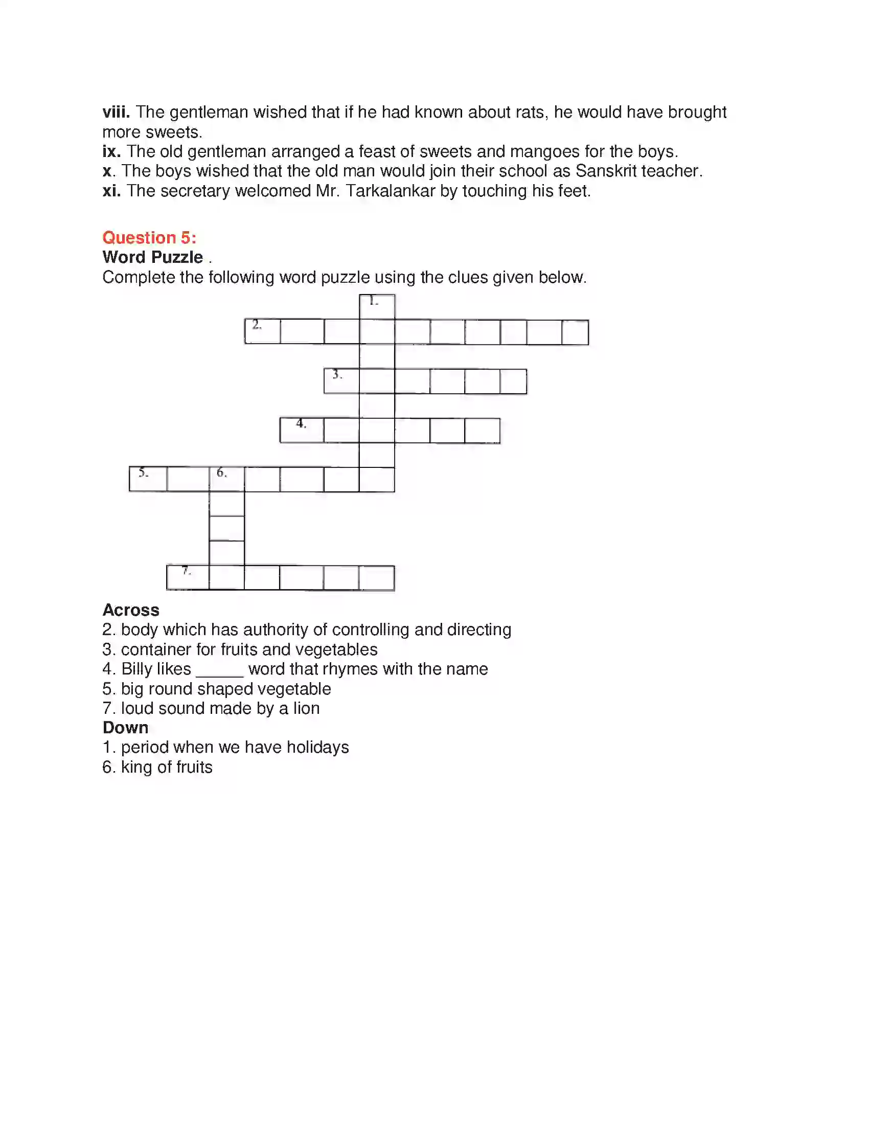 Maharashtra Board Class 10th English 1.2 The Rats’ Feast - Wit & Humour Solution 21
