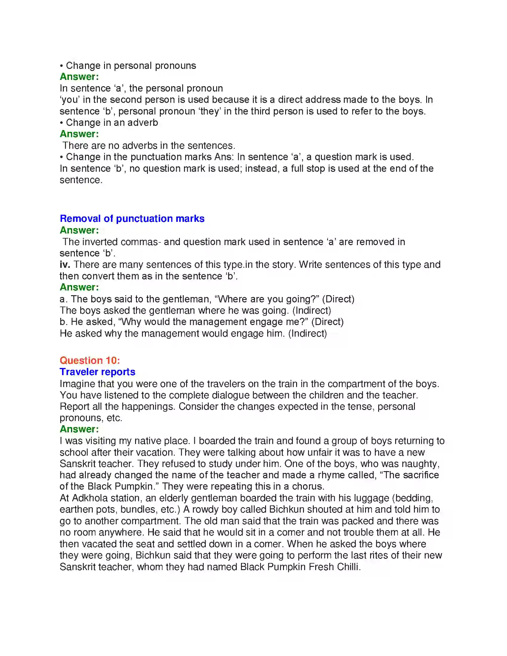 Maharashtra Board Class 10th English 1.2 The Rats’ Feast - Wit & Humour Solution 25