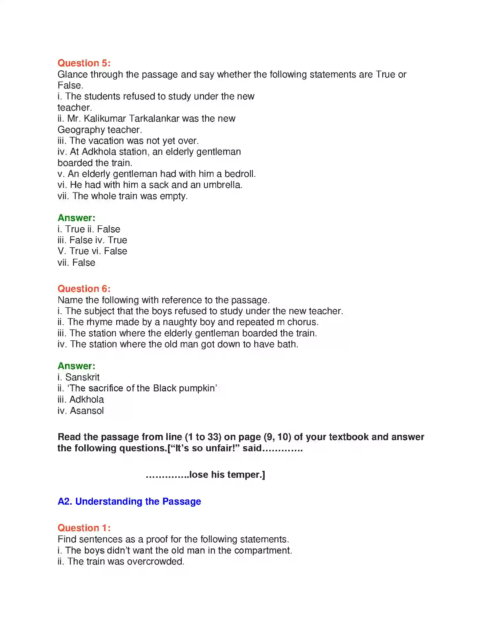 Maharashtra Board Class 10th English 1.2 The Rats’ Feast - Wit & Humour Solution 7
