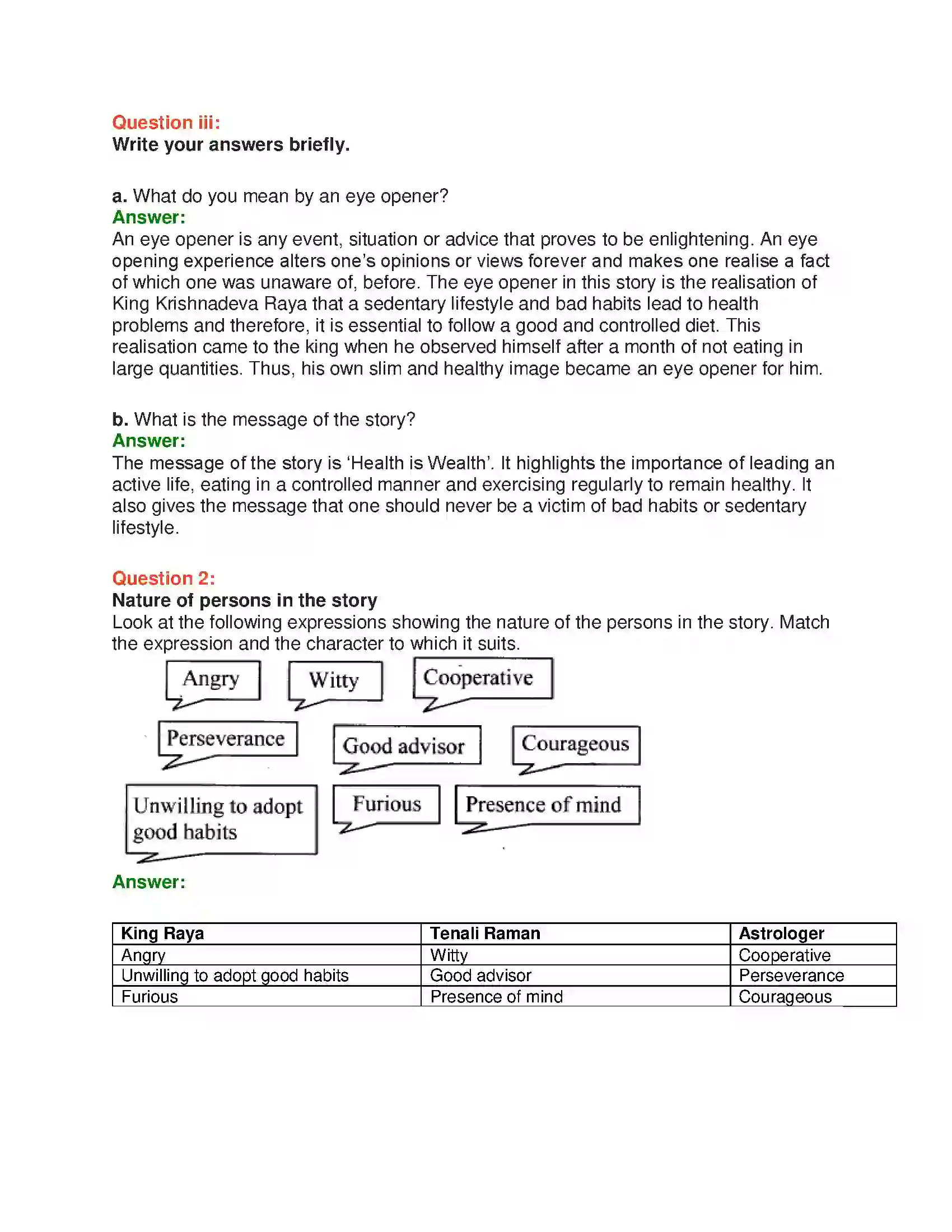 Maharashtra Board Class 10th English 1.3 An Eye Opener - Wit & Humour Solution 13