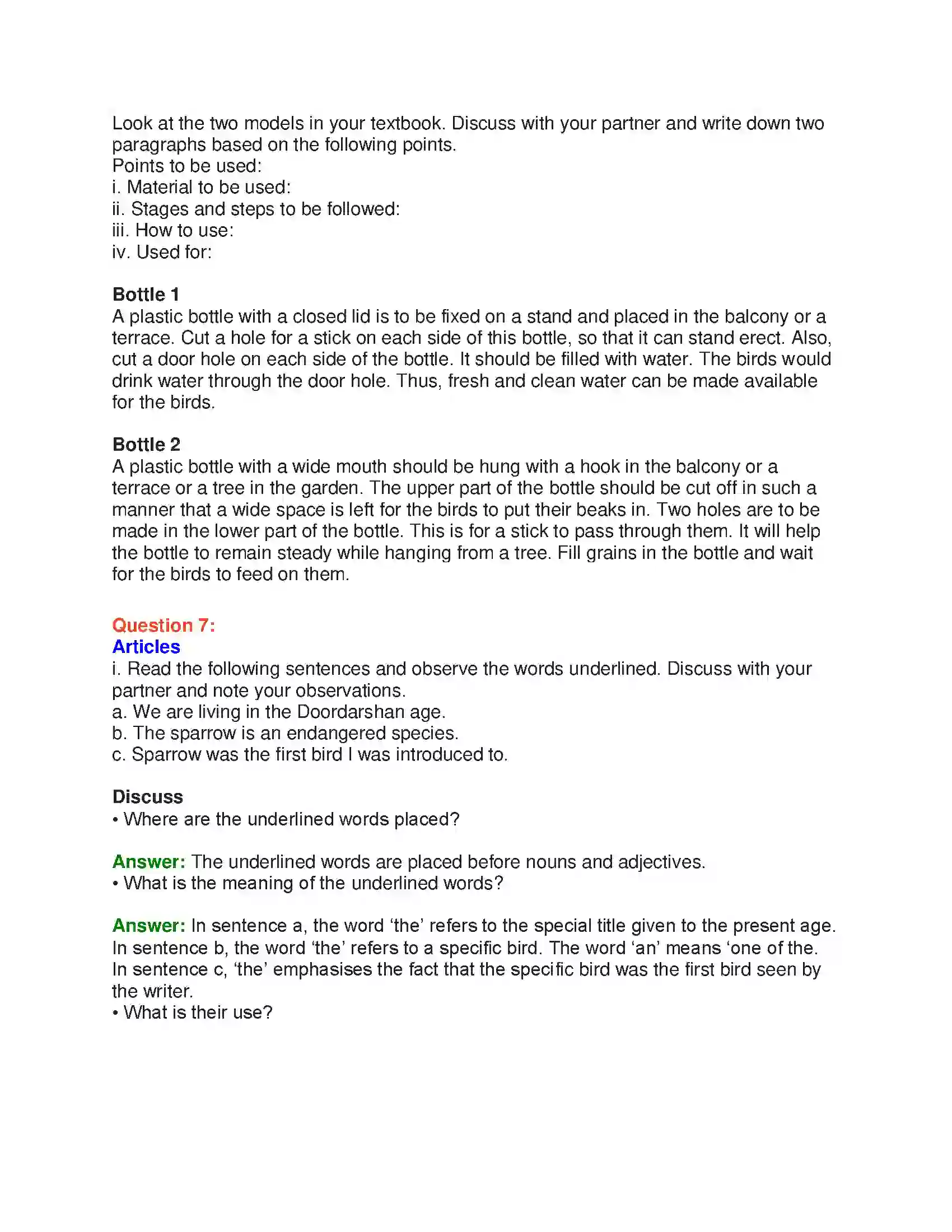 Maharashtra Board Class 10th English 2.2 Sorrows Of Sparrows - Birds & Animals Solution 22