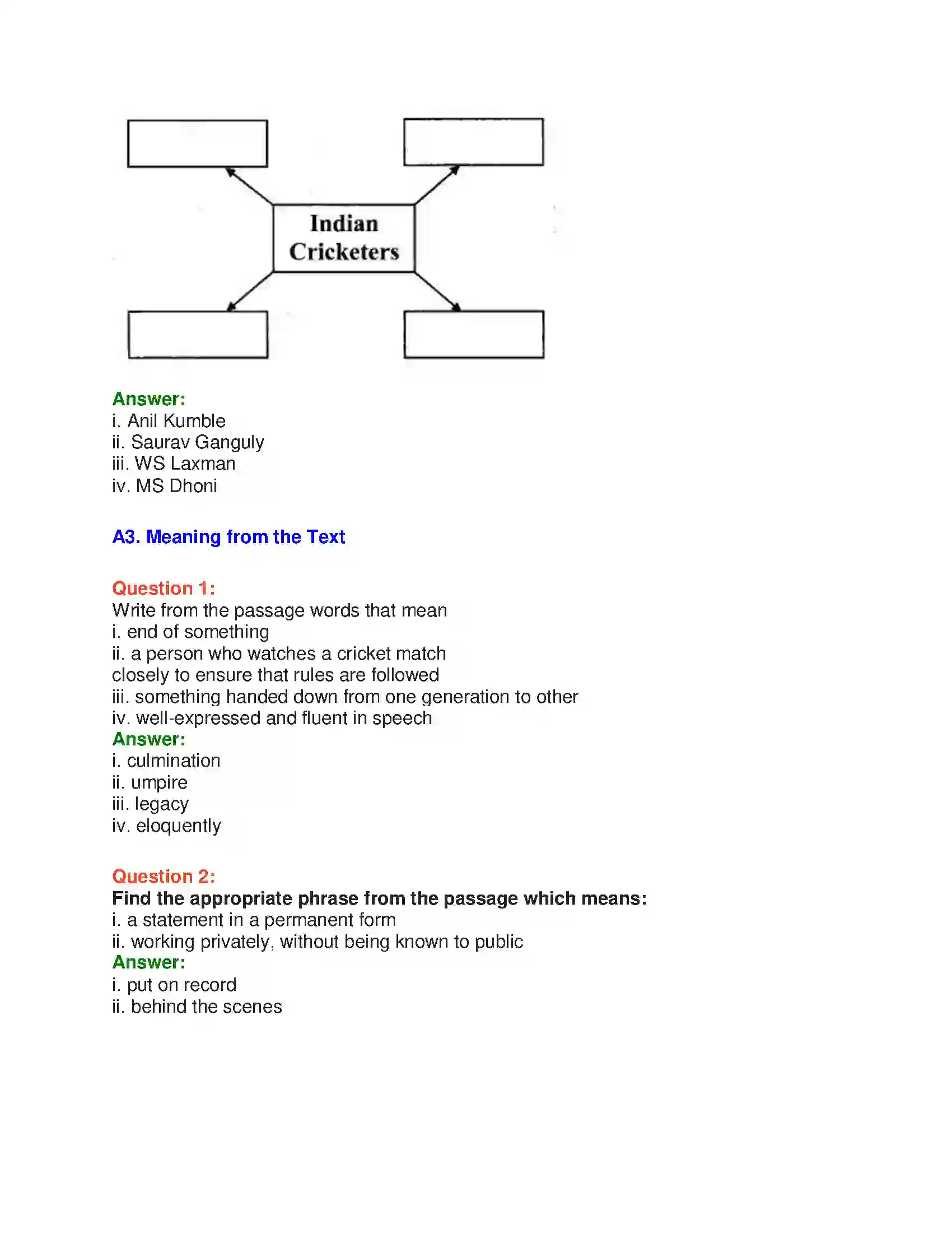 Maharashtra Board Class 10th English 3.1 Relishing Excellence - Sports & Adventure Solution 14