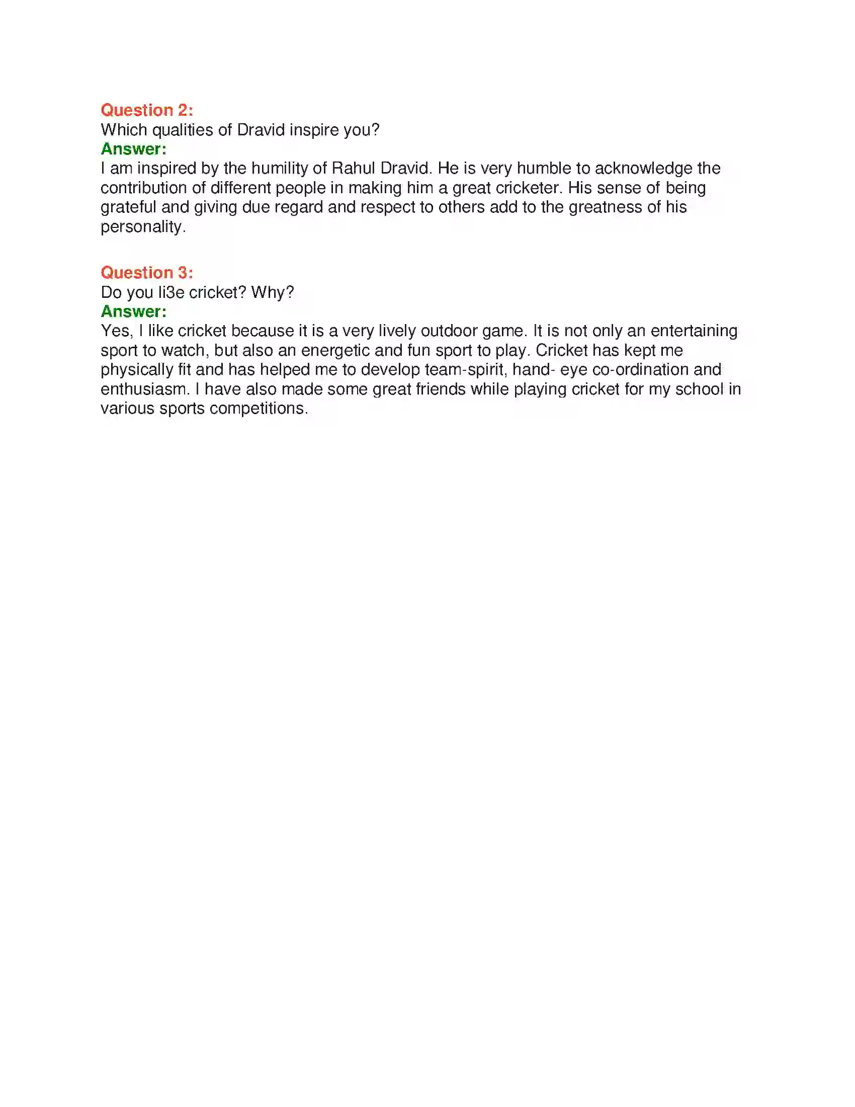 Maharashtra Board Class 10th English 3.1 Relishing Excellence - Sports & Adventure Solution 16