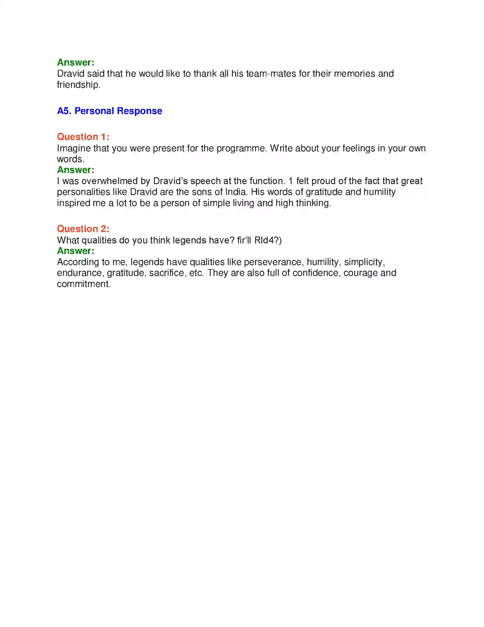 Maharashtra Board Class 10th English 3.1 Relishing Excellence - Sports & Adventure Solution 21