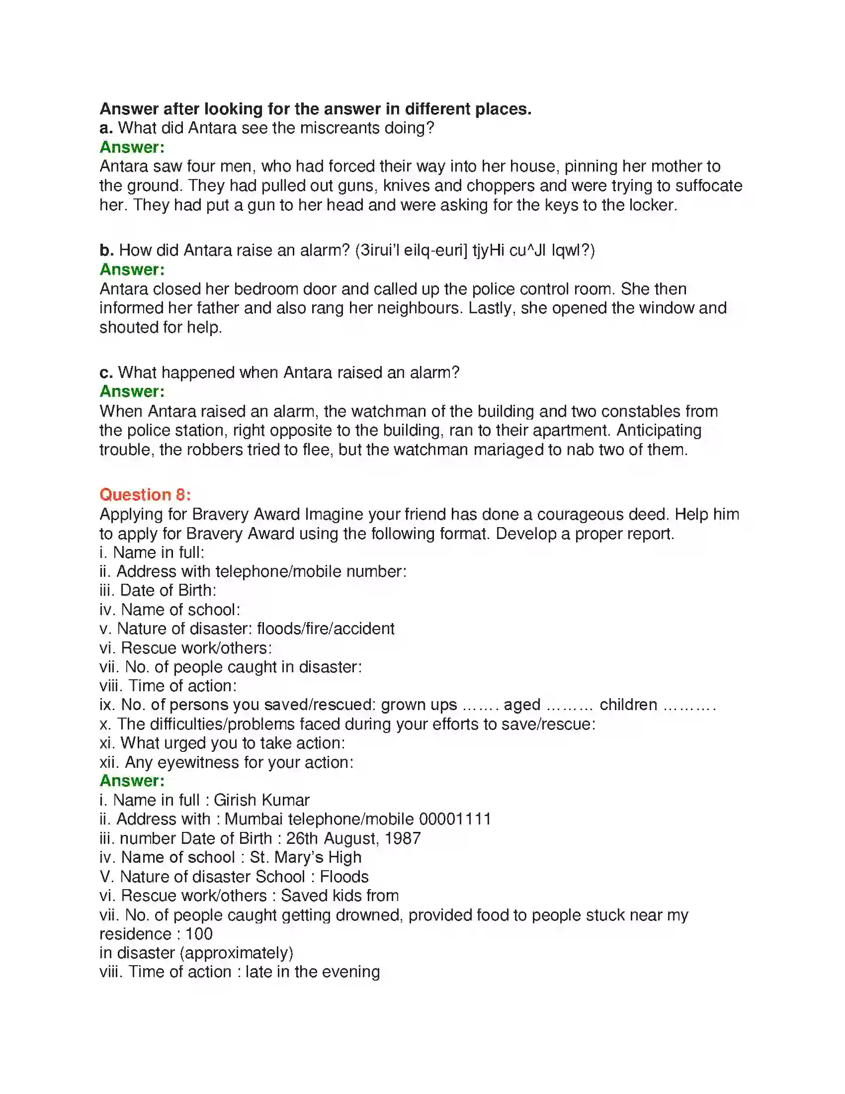 Maharashtra Board Class 10th English 3.2 Courage Takes Strange Forms - Sports & Adventure Solution 32