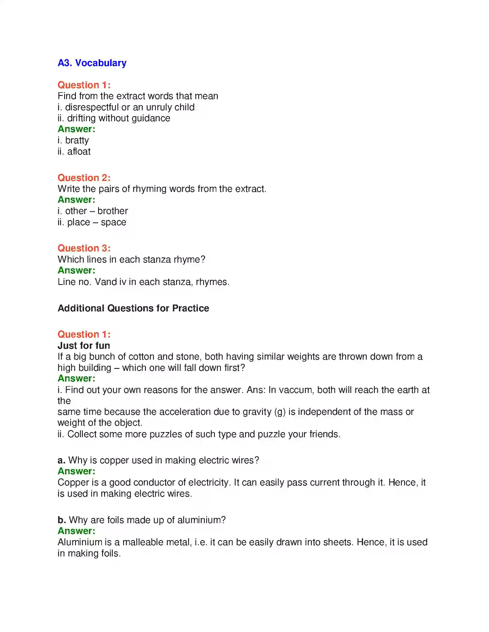 Maharashtra Board Class 10th English 4.1 What’s Gravity - Science & Technology Solution 5