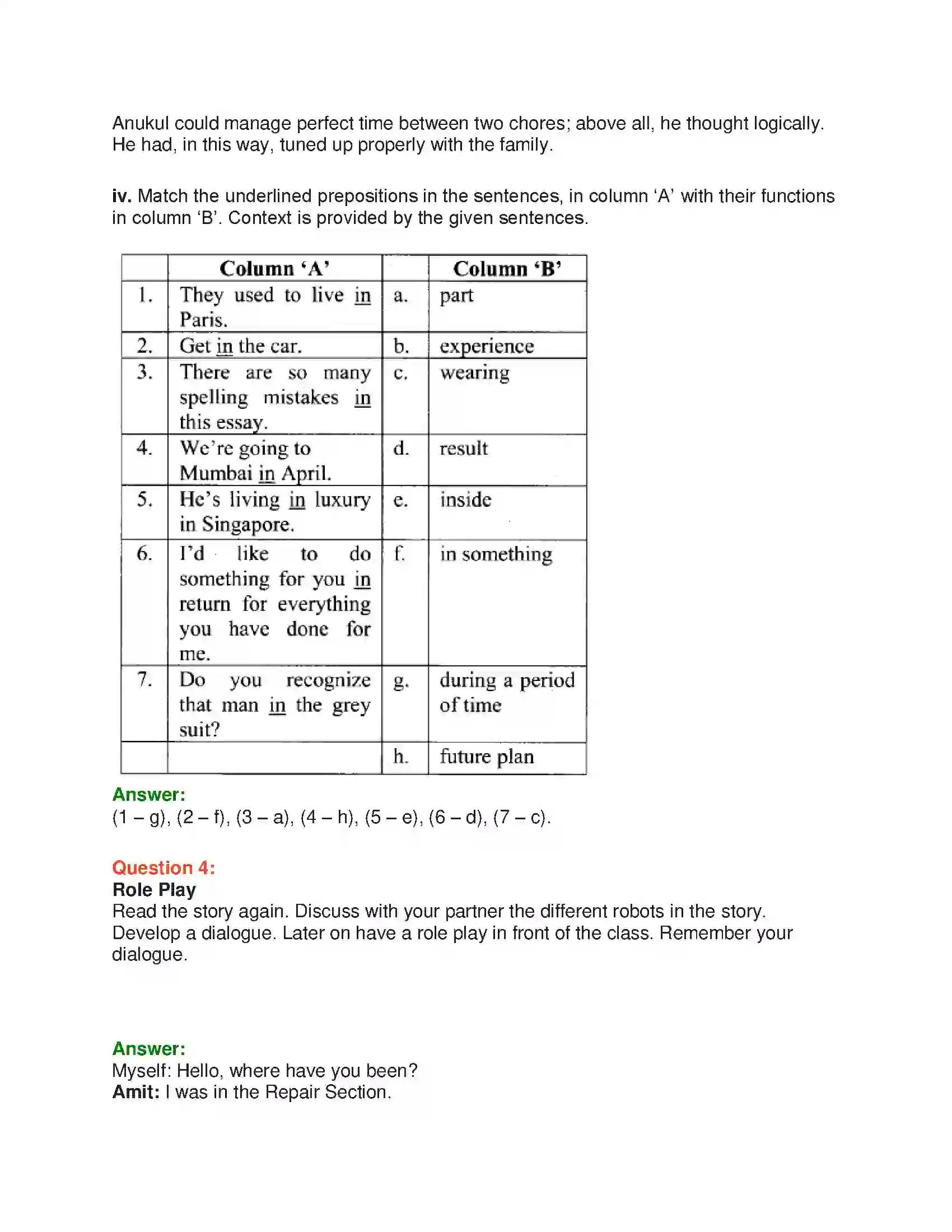Maharashtra Board Class 10th English 4.3 The Curious Robot - Science & Technology Solution 22