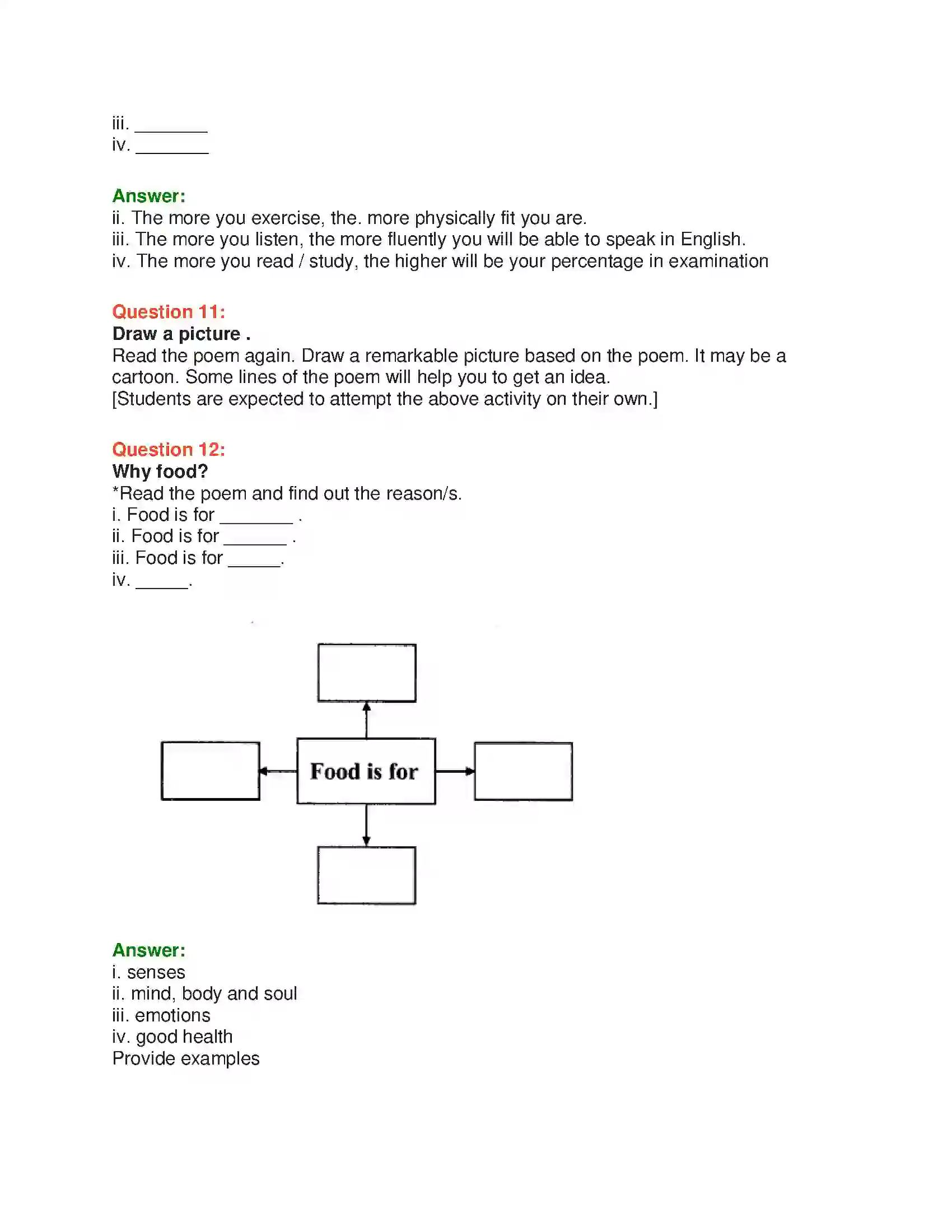 Maharashtra Board Class 10th English 5.1 Food & Health - Food & Health Solution 13
