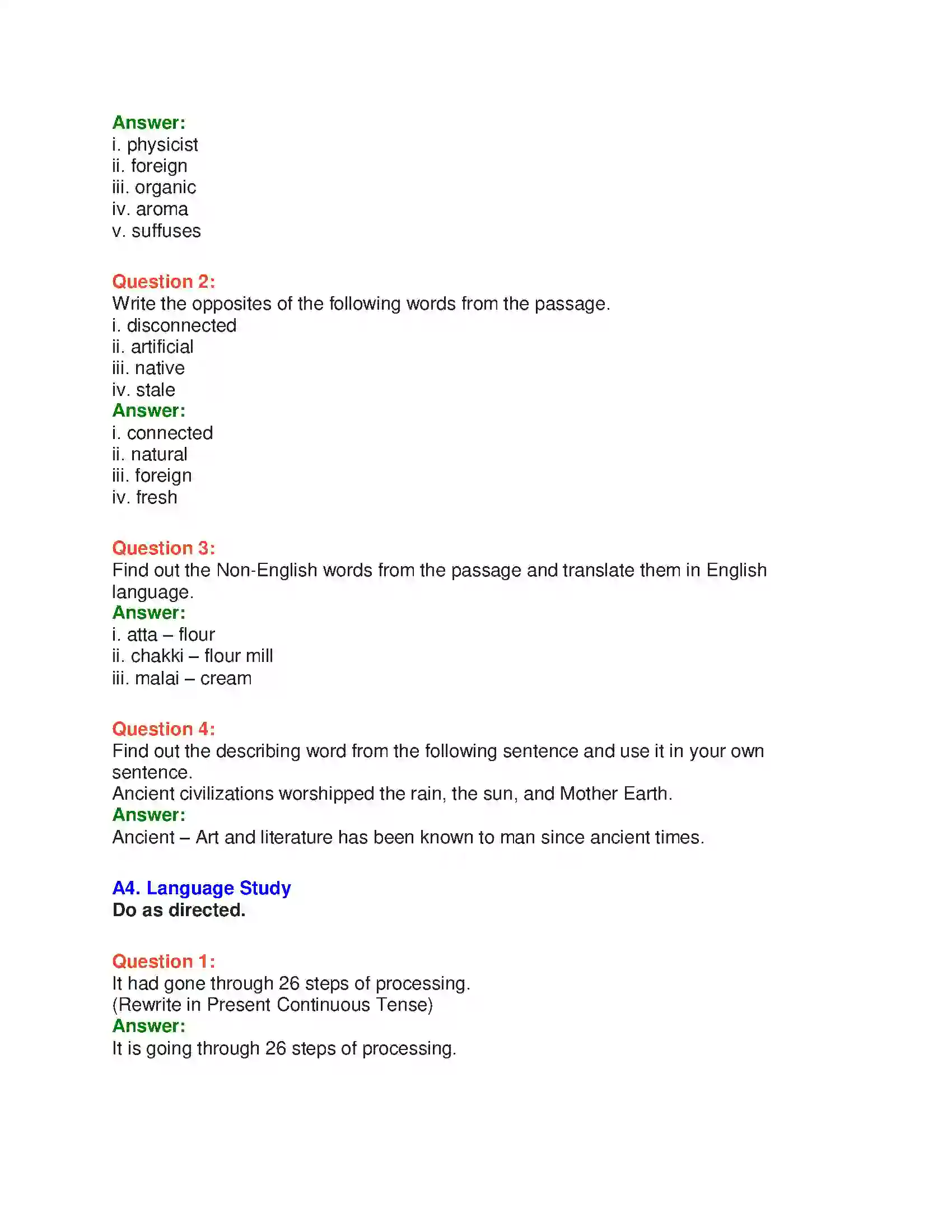Maharashtra Board Class 10th English 5.2 Food As Love - Food & Health Solution 11