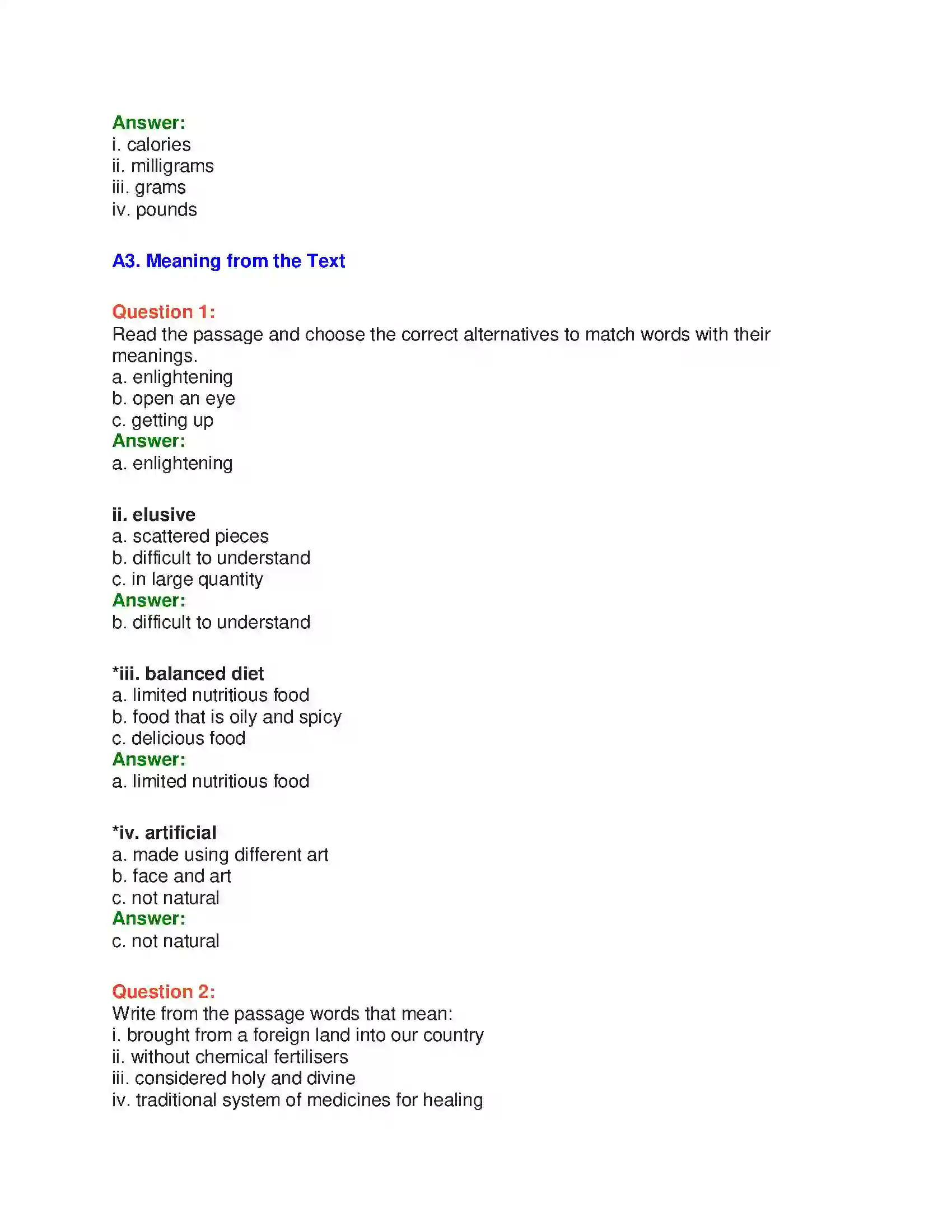 Maharashtra Board Class 10th English 5.2 Food As Love - Food & Health Solution 17