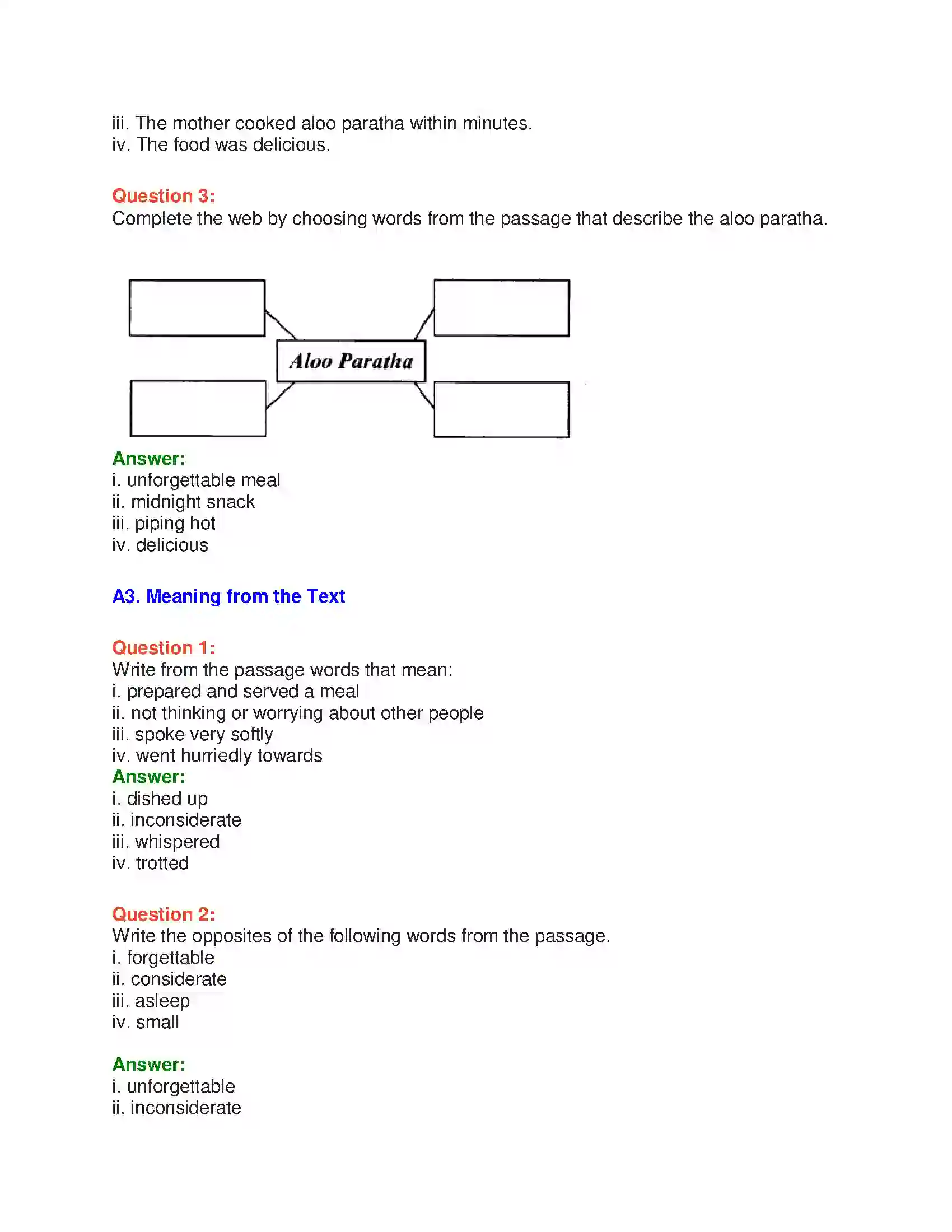 Maharashtra Board Class 10th English 5.2 Food As Love - Food & Health Solution 5