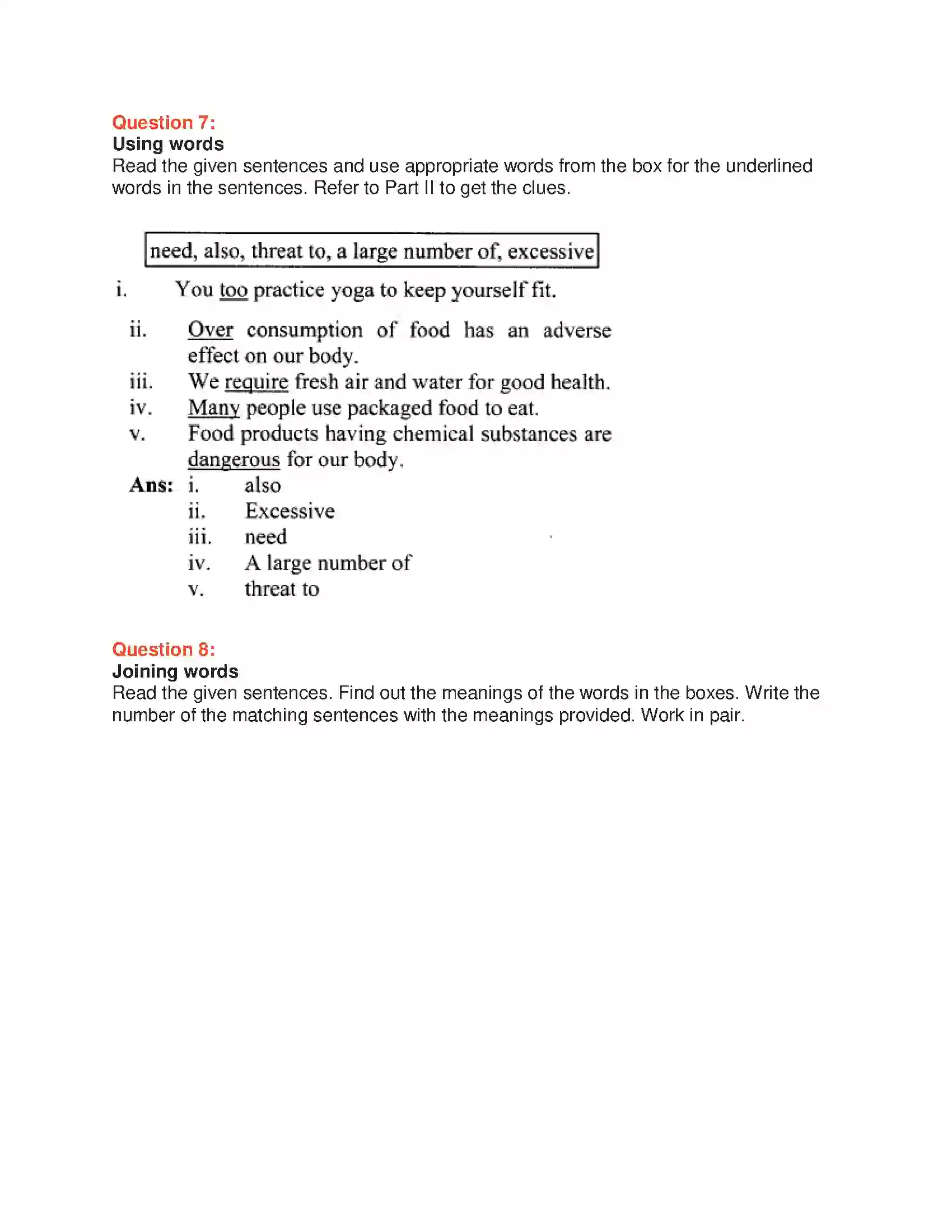 Maharashtra Board Class 10th English 5.3 Quick Fix Food - Food & Health Solution 22