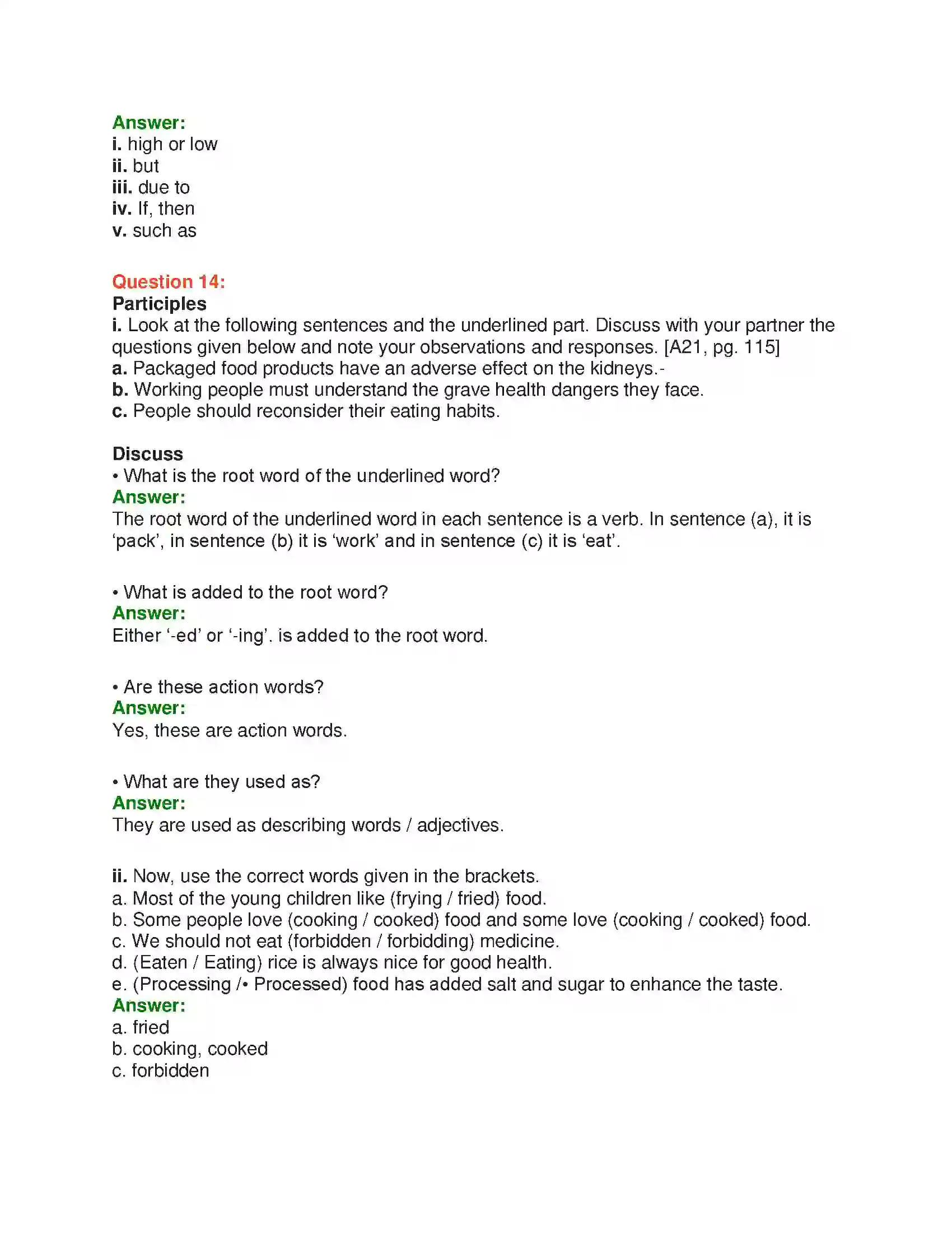 Maharashtra Board Class 10th English 5.3 Quick Fix Food - Food & Health Solution 27