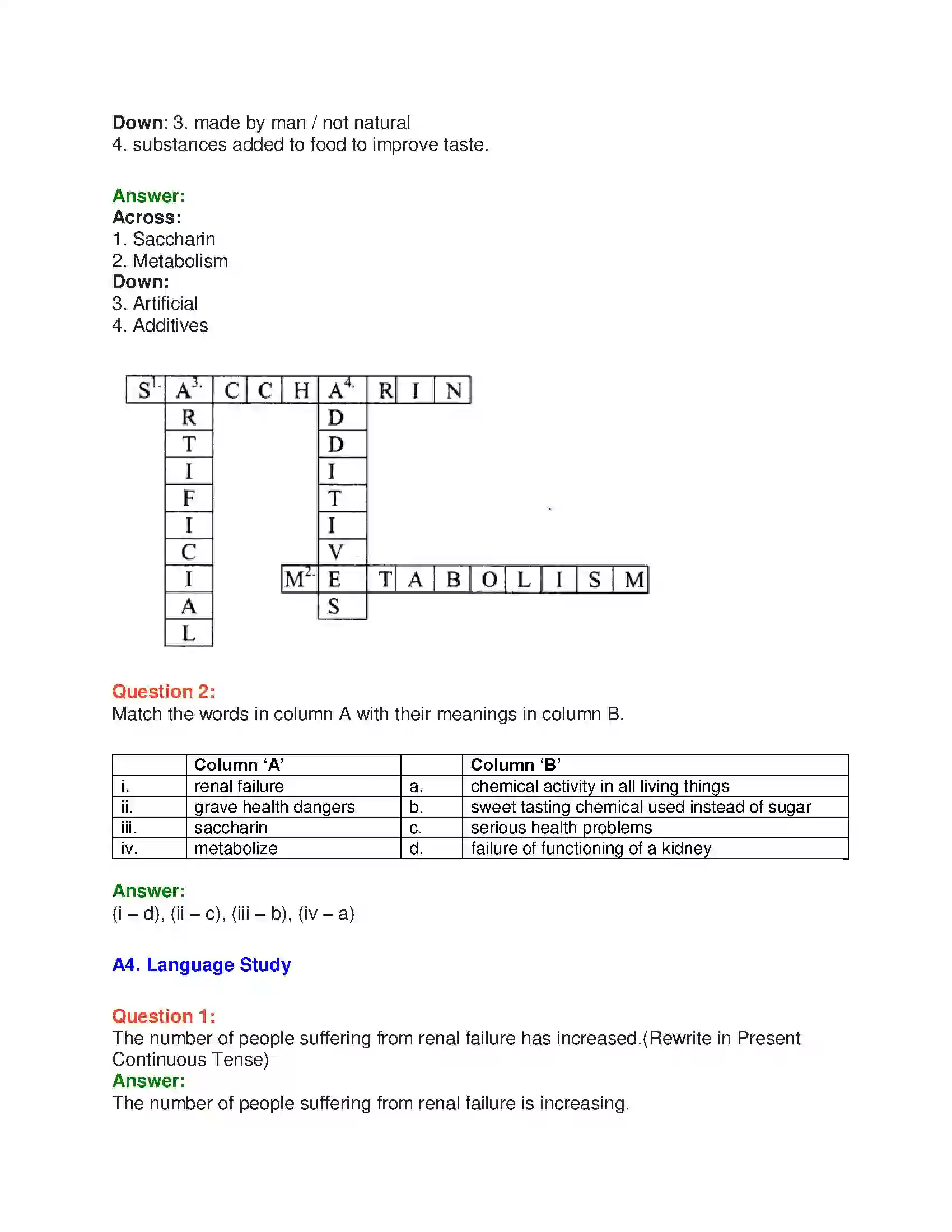 Maharashtra Board Class 10th English 5.3 Quick Fix Food - Food & Health Solution 5