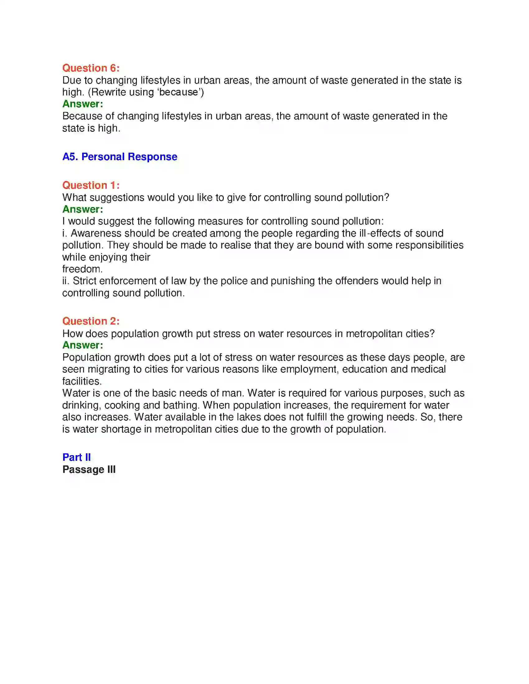Maharashtra Board Class 10th English 6.2 Saving the Environment - Nature & Environment Solution 12