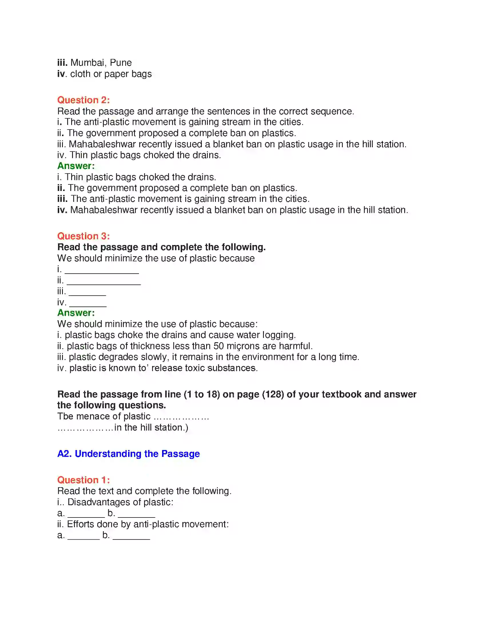 Maharashtra Board Class 10th English 6.2 Saving the Environment - Nature & Environment Solution 14