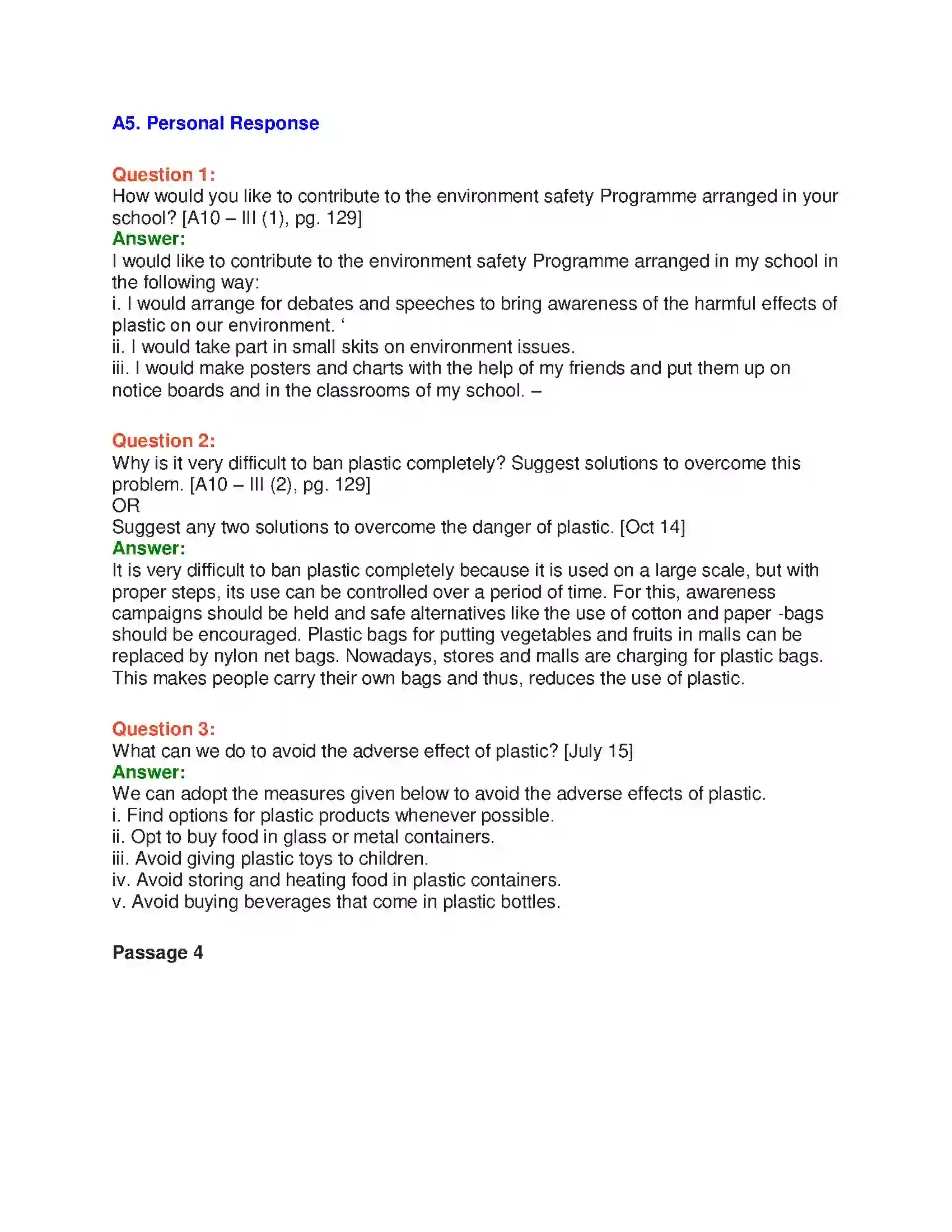 Maharashtra Board Class 10th English 6.2 Saving the Environment - Nature & Environment Solution 18