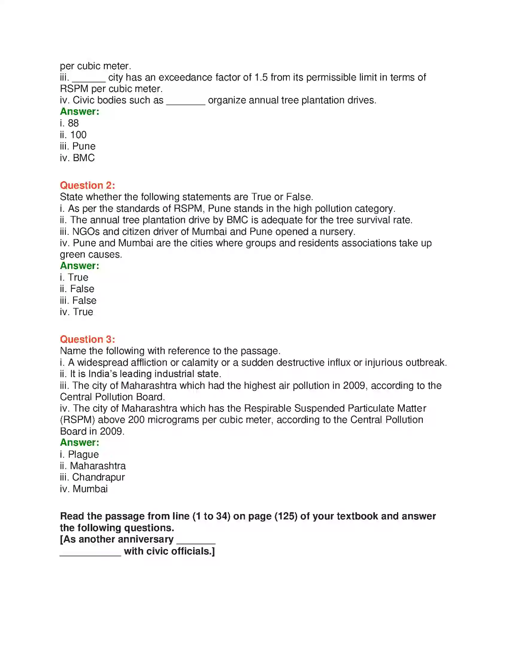 Maharashtra Board Class 10th English 6.2 Saving the Environment - Nature & Environment Solution 5