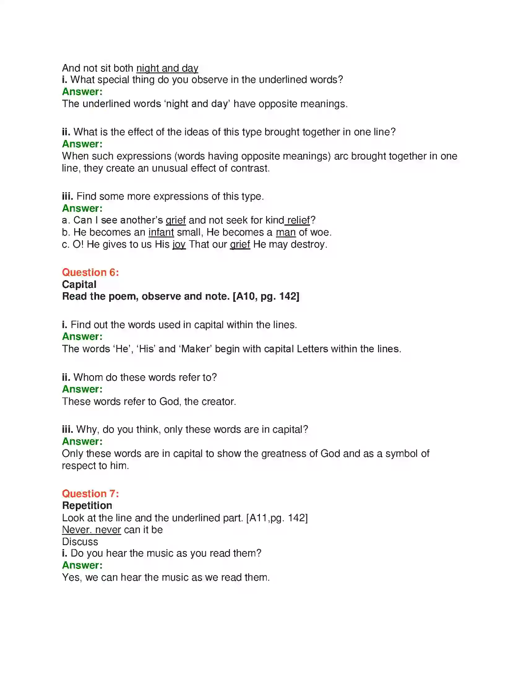 Maharashtra Board Class 10th English 7.1 On Another’s Sorrow - People & Personalities Solution 11