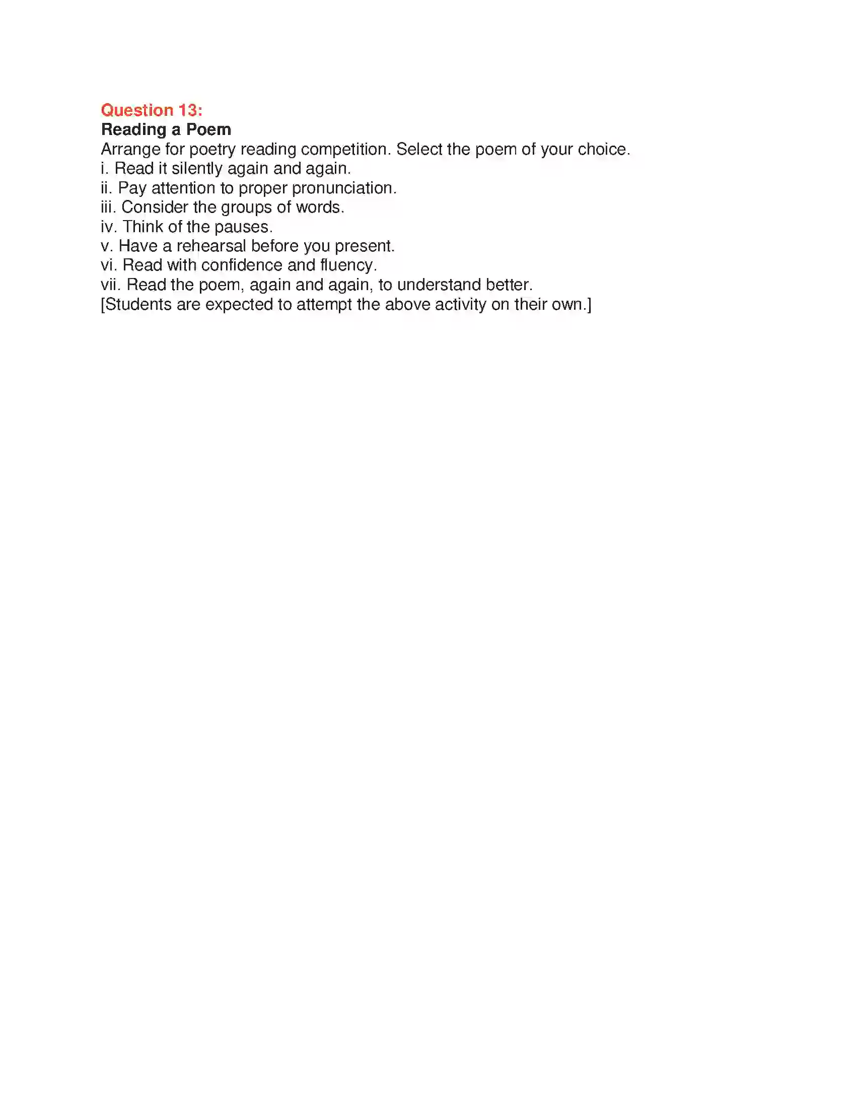 Maharashtra Board Class 10th English 7.1 On Another’s Sorrow - People & Personalities Solution 15