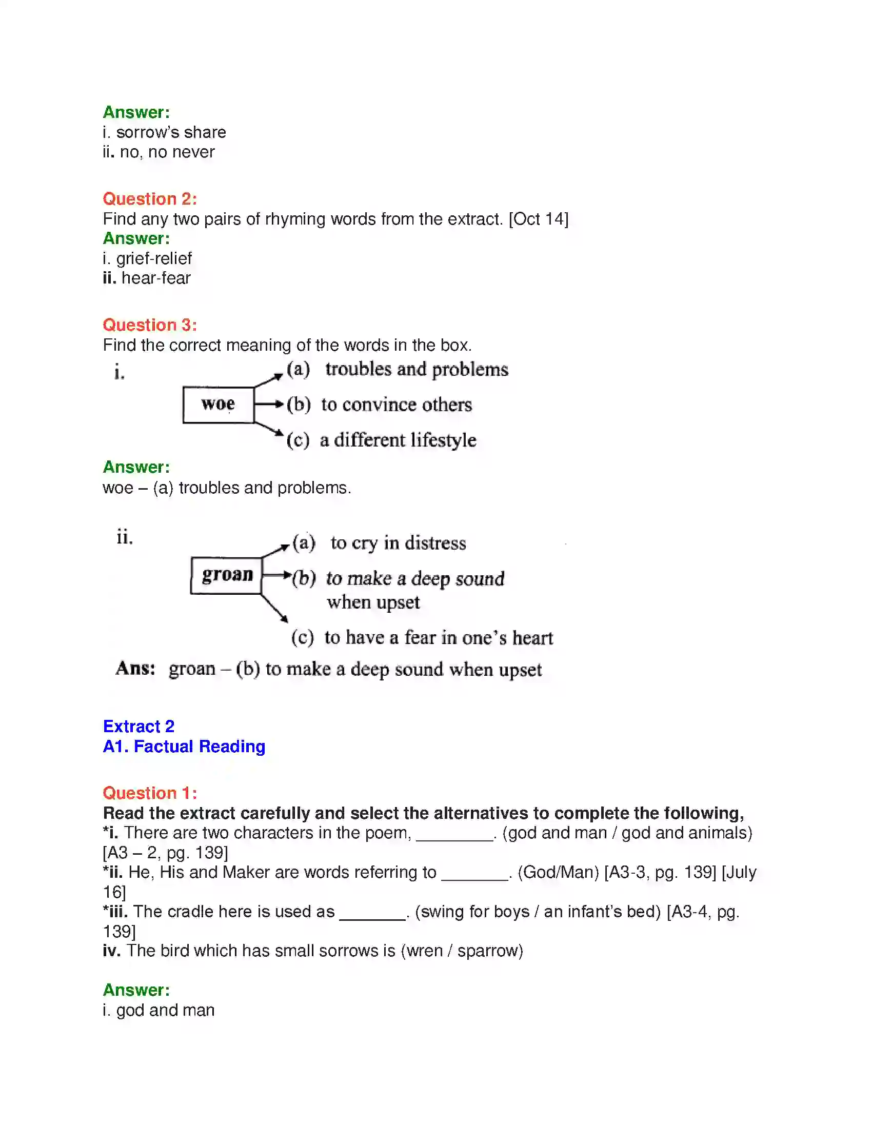 Maharashtra Board Class 10th English 7.1 On Another’s Sorrow - People & Personalities Solution 4