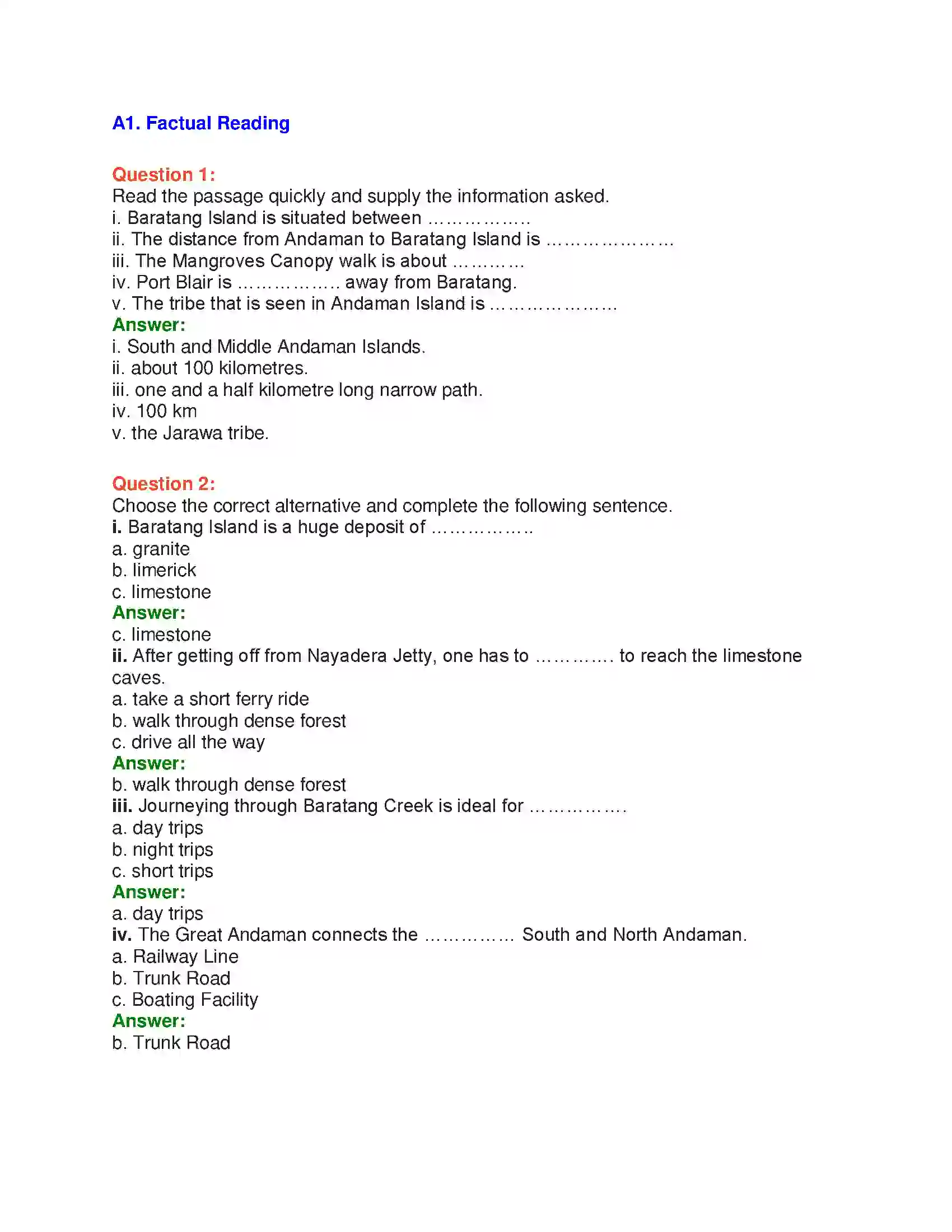 Maharashtra Board Class 10th English 8.1 Unexplored Beauty - India & Neighbours Solution 12