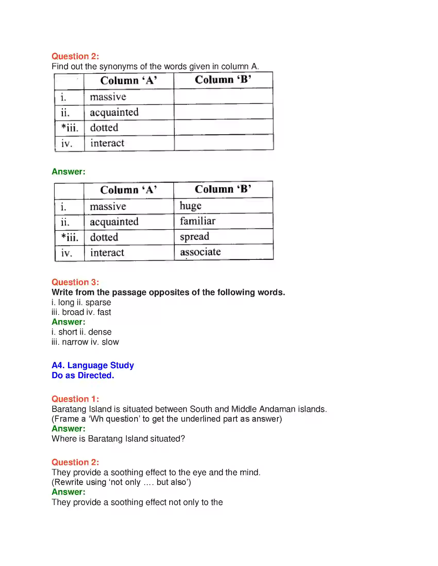 Maharashtra Board Class 10th English 8.1 Unexplored Beauty - India & Neighbours Solution 15