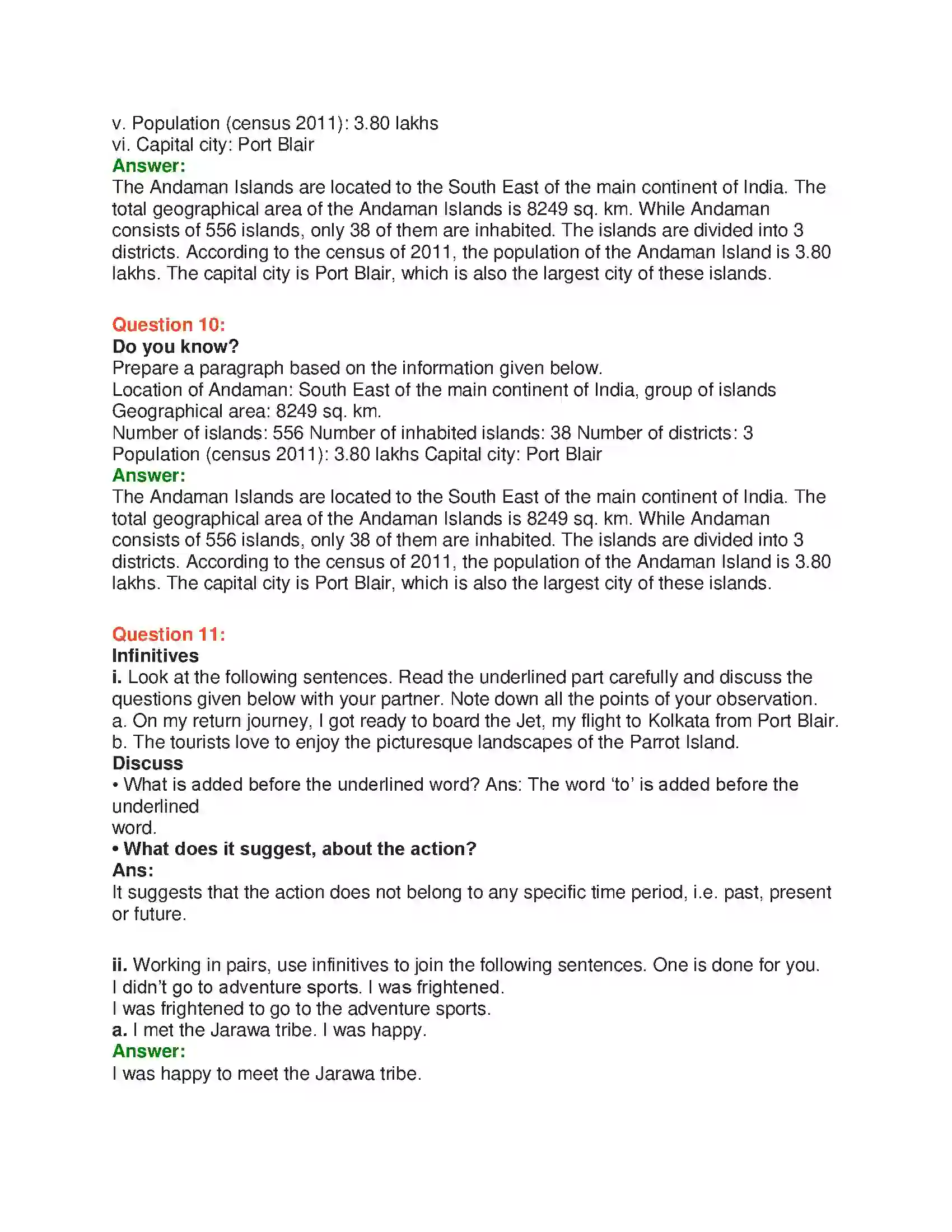 Maharashtra Board Class 10th English 8.1 Unexplored Beauty - India & Neighbours Solution 23