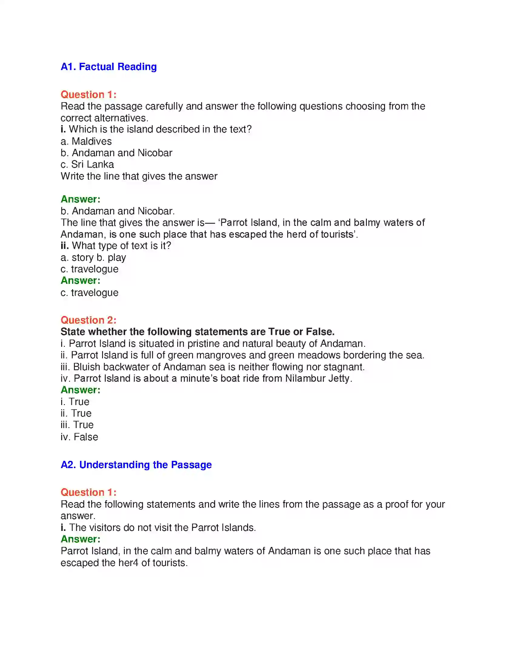 Maharashtra Board Class 10th English 8.1 Unexplored Beauty - India & Neighbours Solution 5