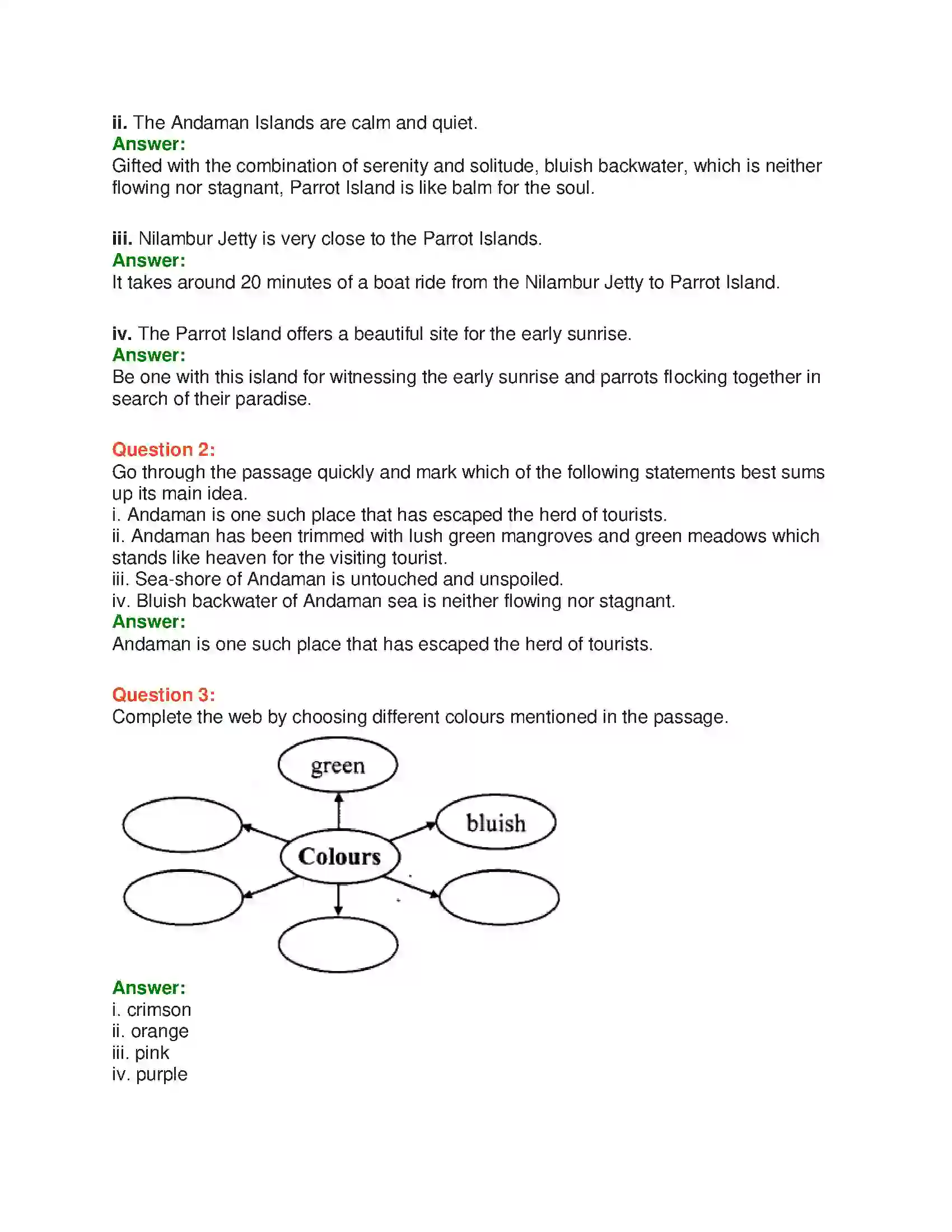 Maharashtra Board Class 10th English 8.1 Unexplored Beauty - India & Neighbours Solution 6