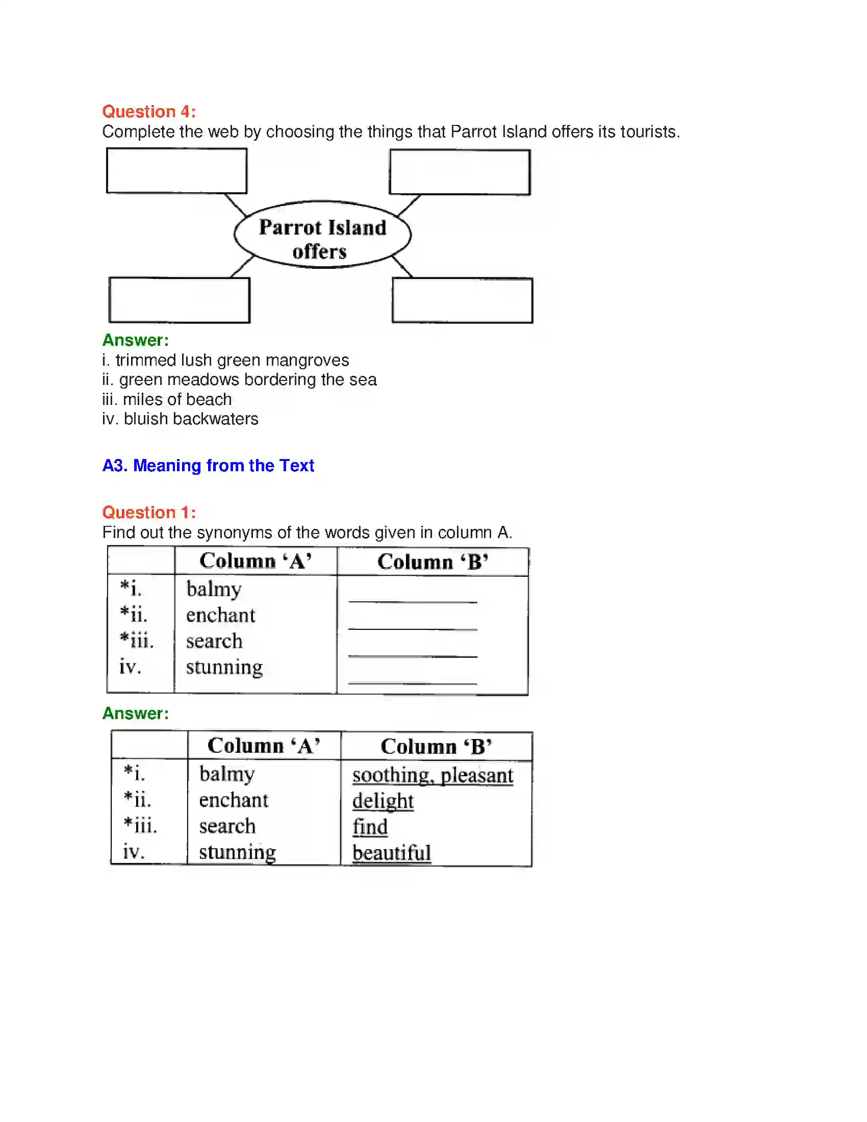 Maharashtra Board Class 10th English 8.1 Unexplored Beauty - India & Neighbours Solution 7
