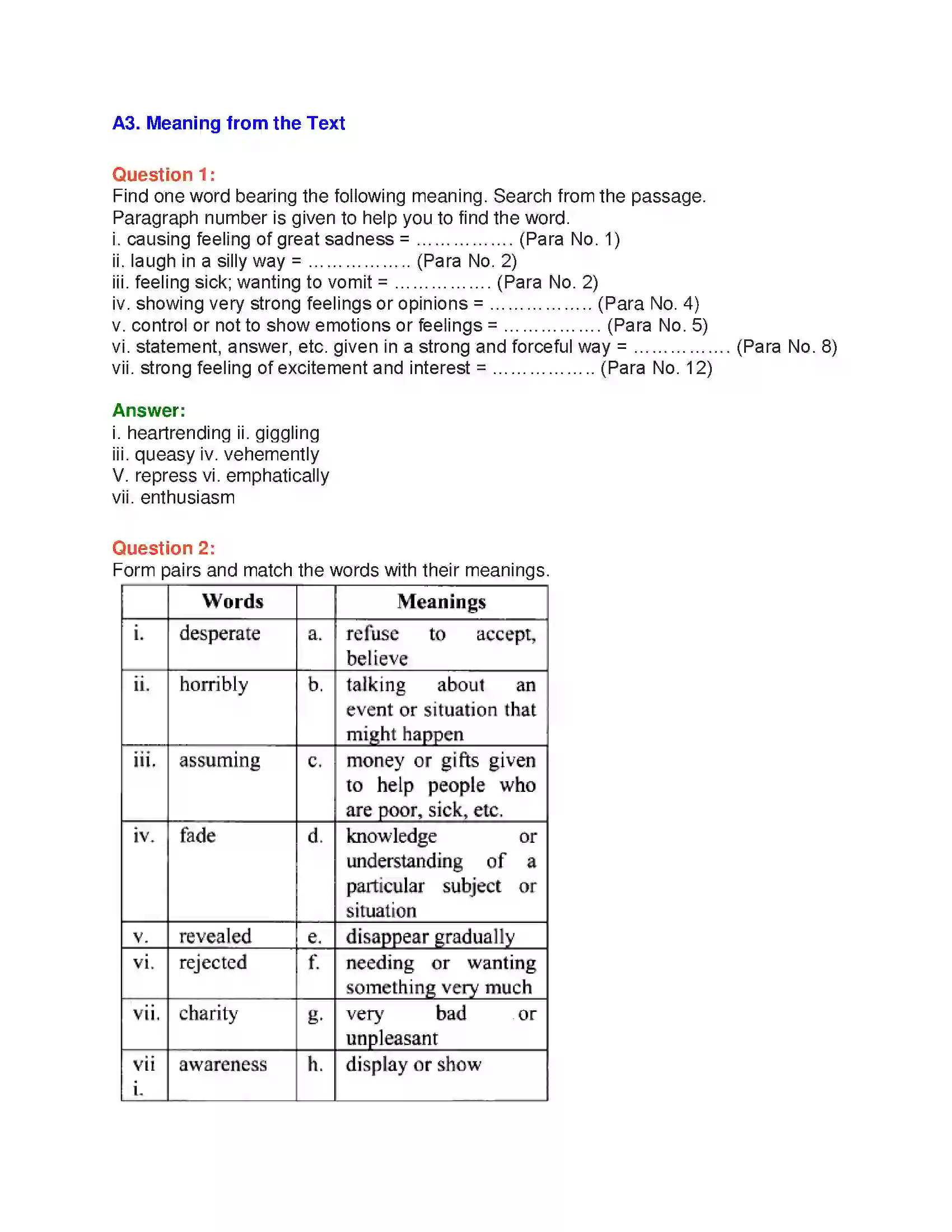 Maharashtra Board Class 10th English 8.2 Help Me Go Home - India & Neighbours Solution 10