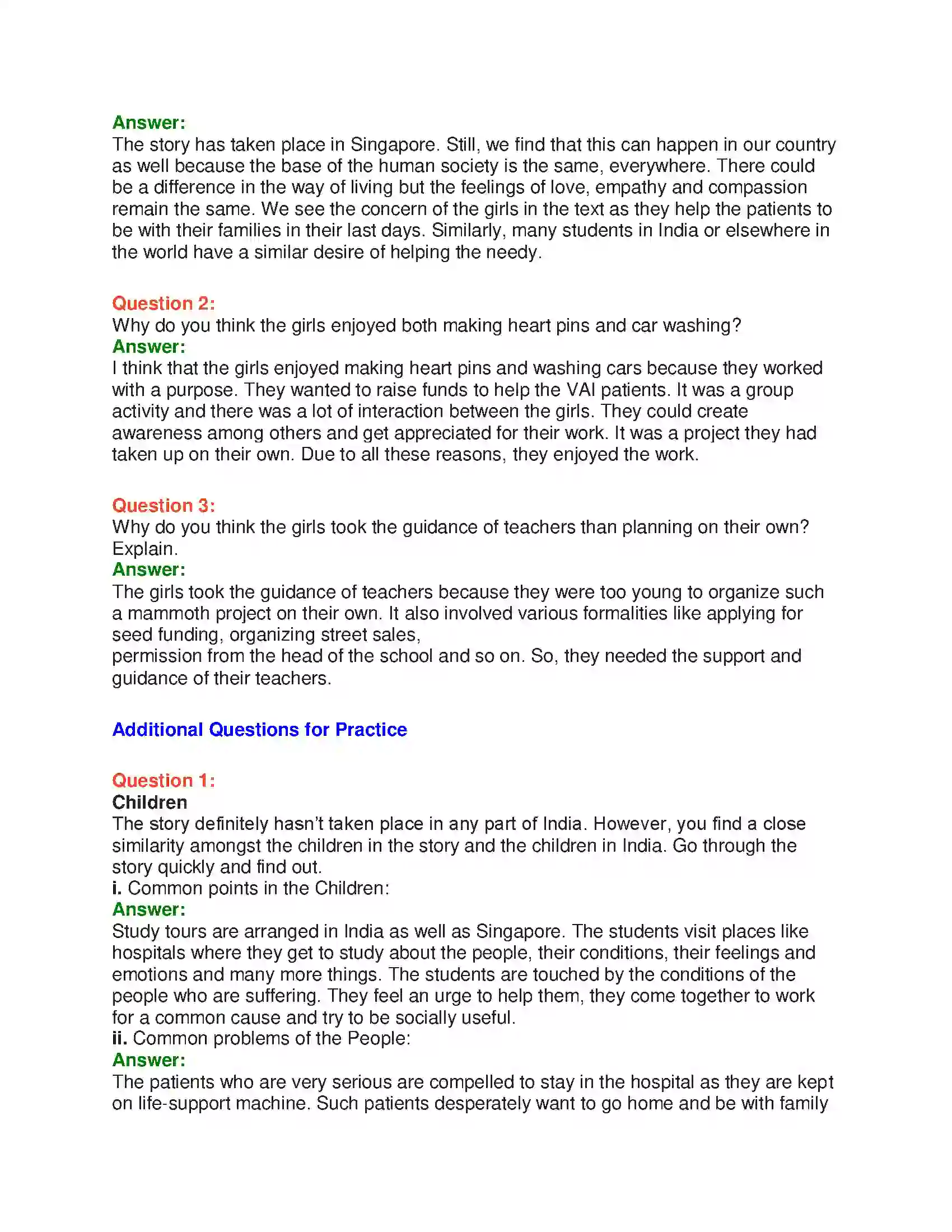 Maharashtra Board Class 10th English 8.2 Help Me Go Home - India & Neighbours Solution 19