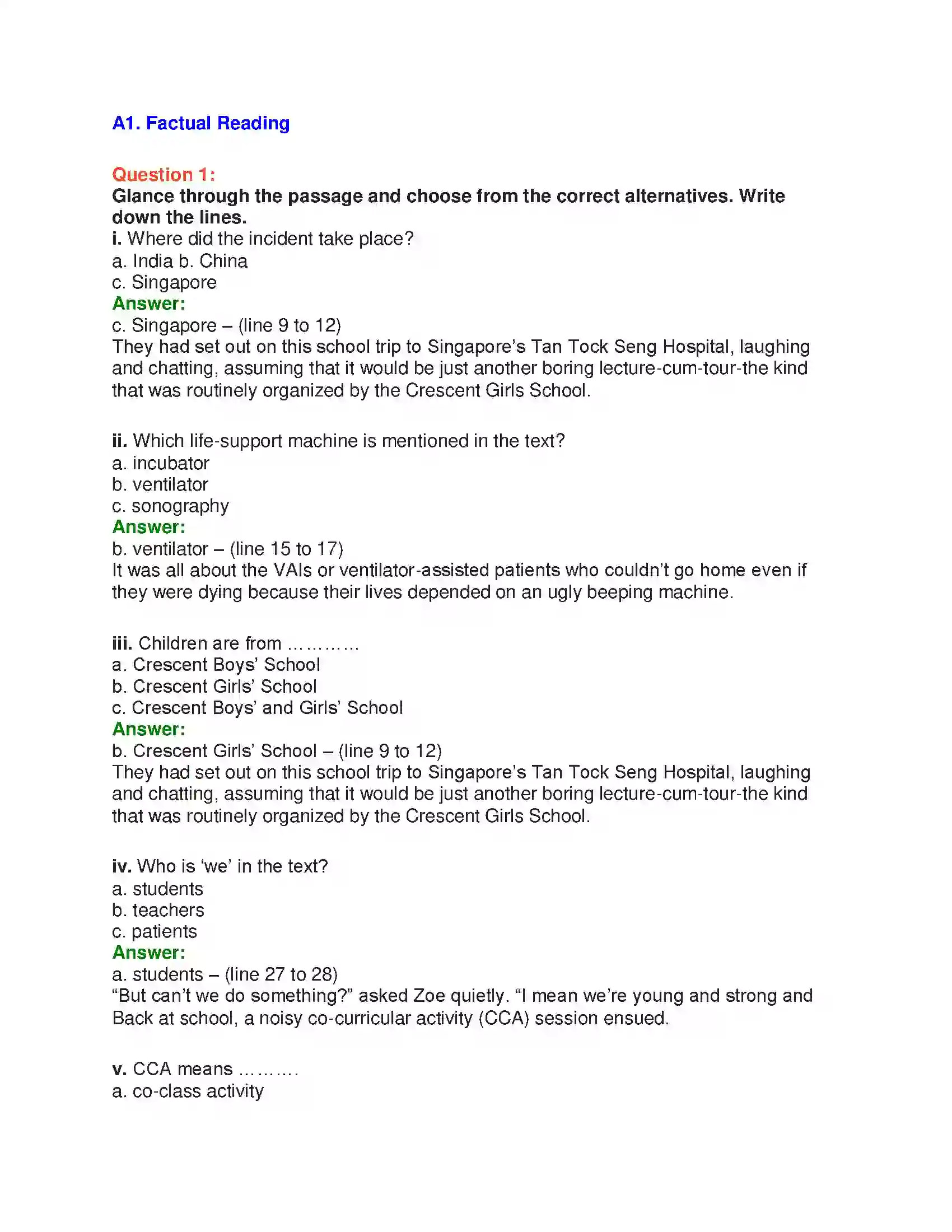 Maharashtra Board Class 10th English 8.2 Help Me Go Home - India & Neighbours Solution 7