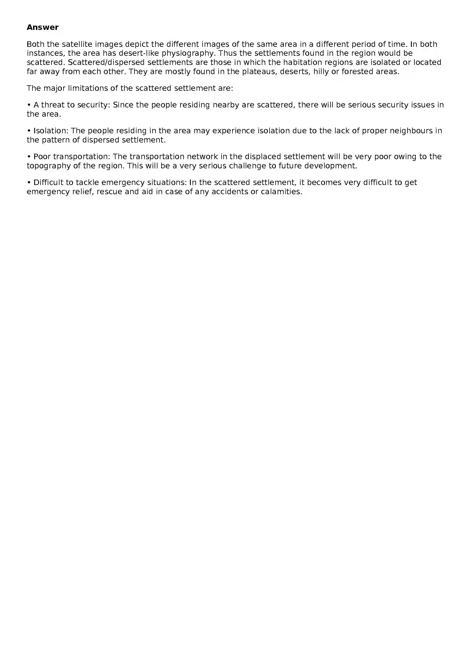 Maharashtra Board Class 10th Geography - English Medium Human Settlements Solution 21