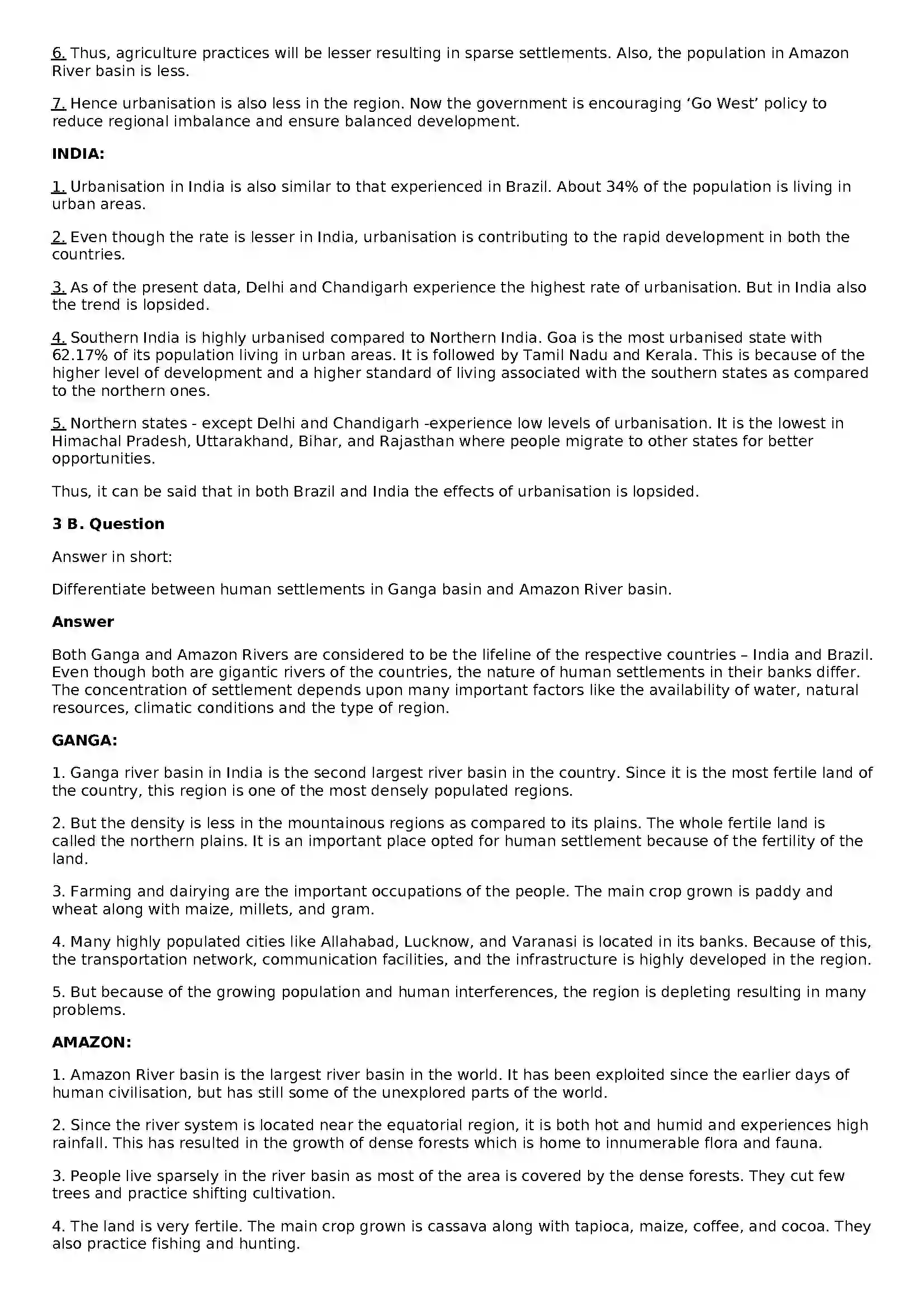 Maharashtra Board Class 10th Geography - English Medium Human Settlements Solution 4