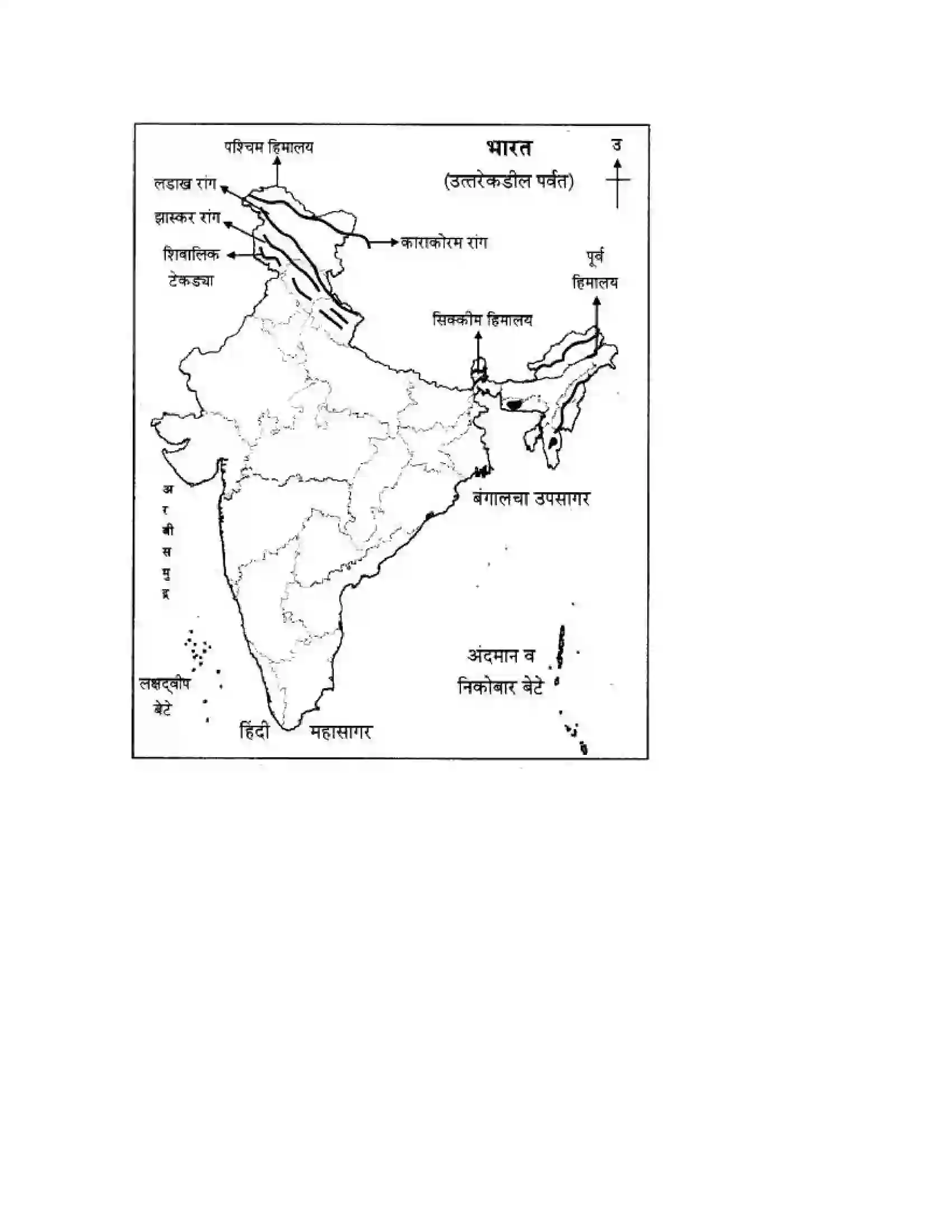 Maharashtra Board Class 10th Geography & Economics - Marathi Medium उत्तरेकडील पर्वतीय प्रदेश Solution 23