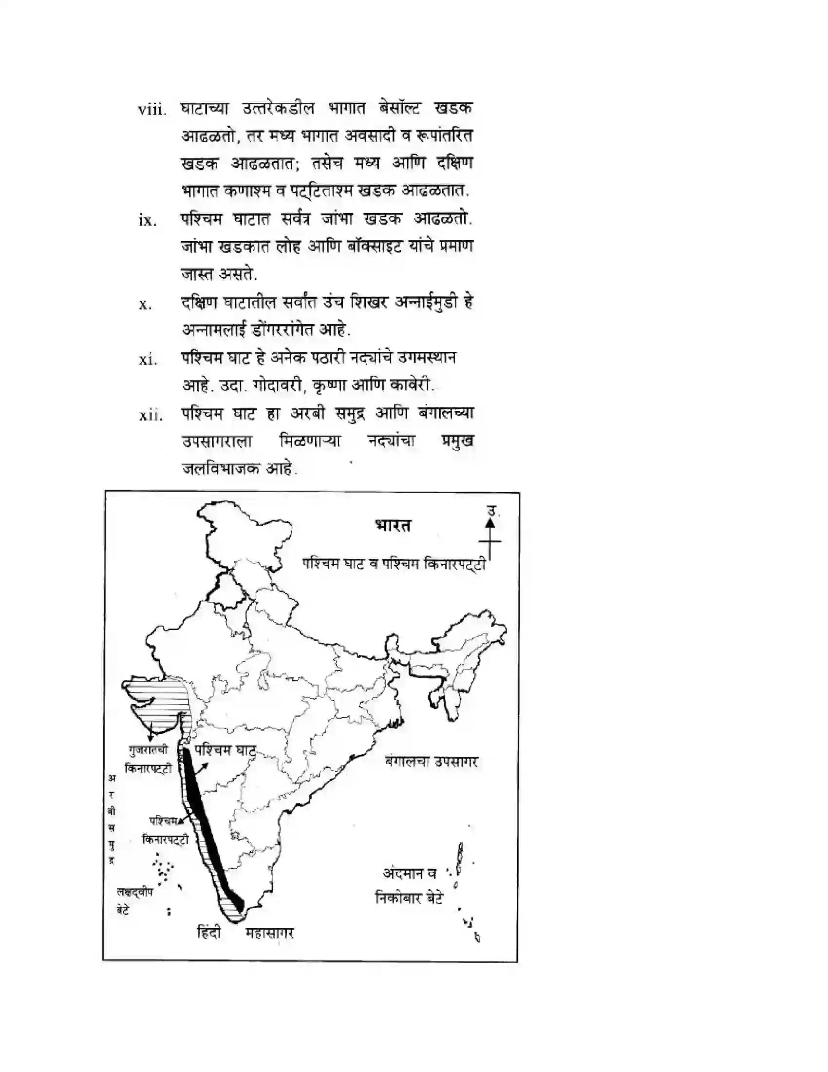 Maharashtra Board Class 10th Geography & Economics - Marathi Medium पशचिम घाट आणि पशिचम किनारी मैदाने Solution 15